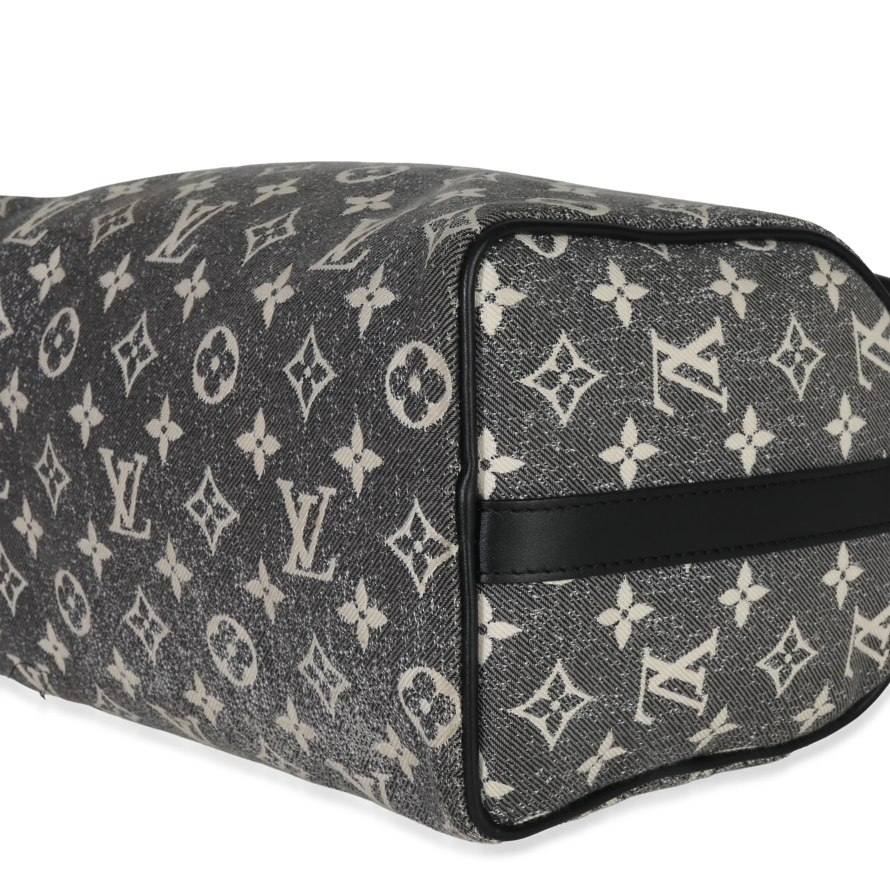 Black Monogram Denim Jacquard Speedy Bandouliere 25 - Image 7