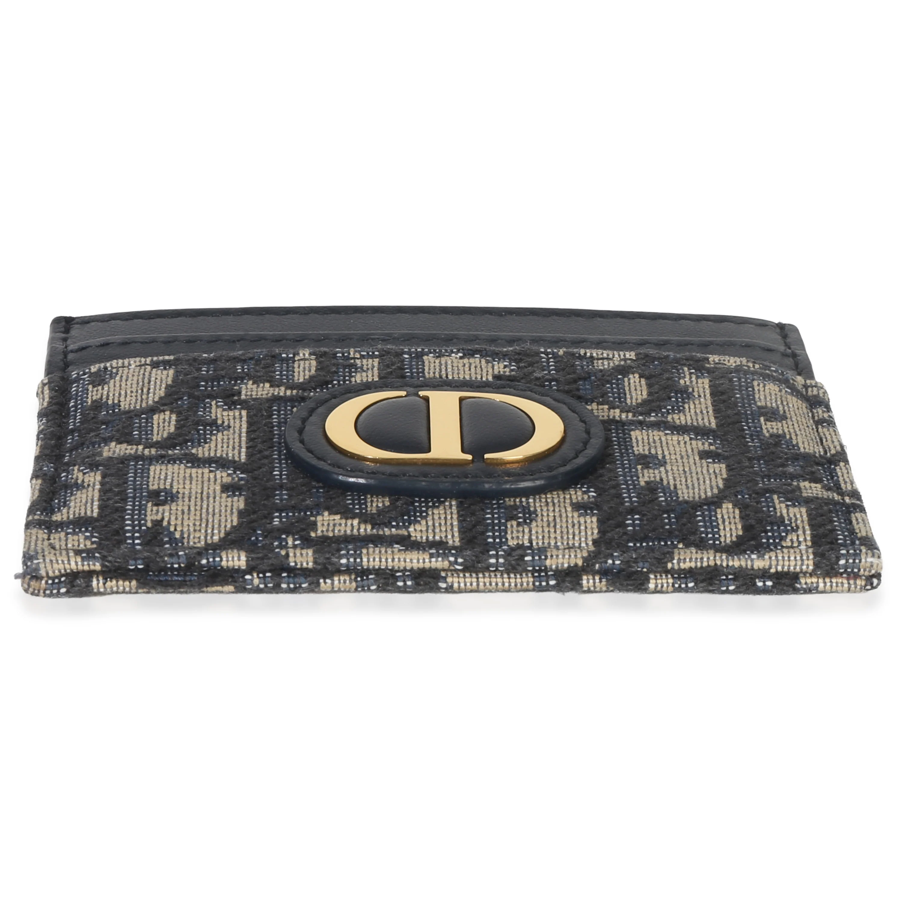 Navy Oblique Logo Card Holder - Image 5