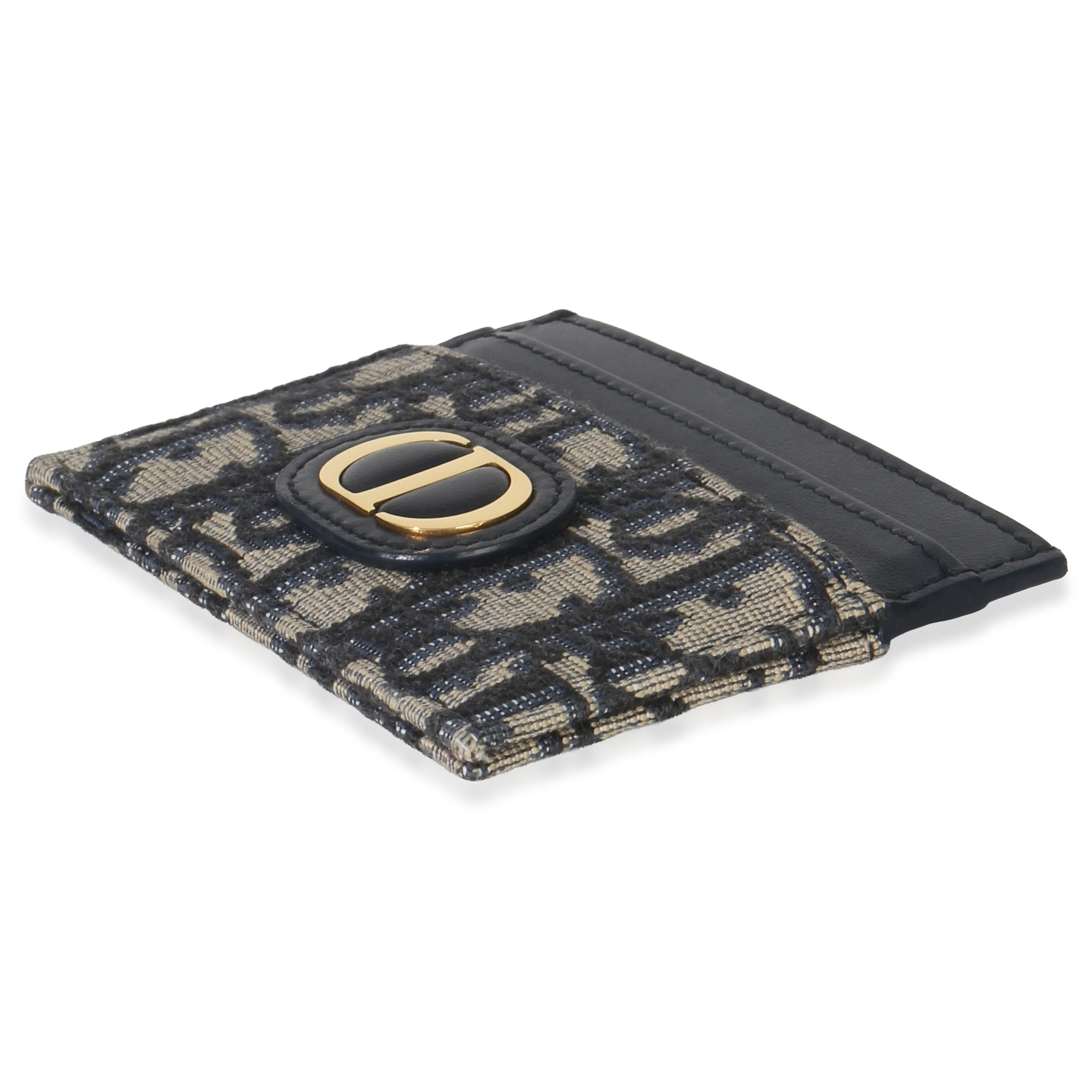Navy Oblique Logo Card Holder - Image 7