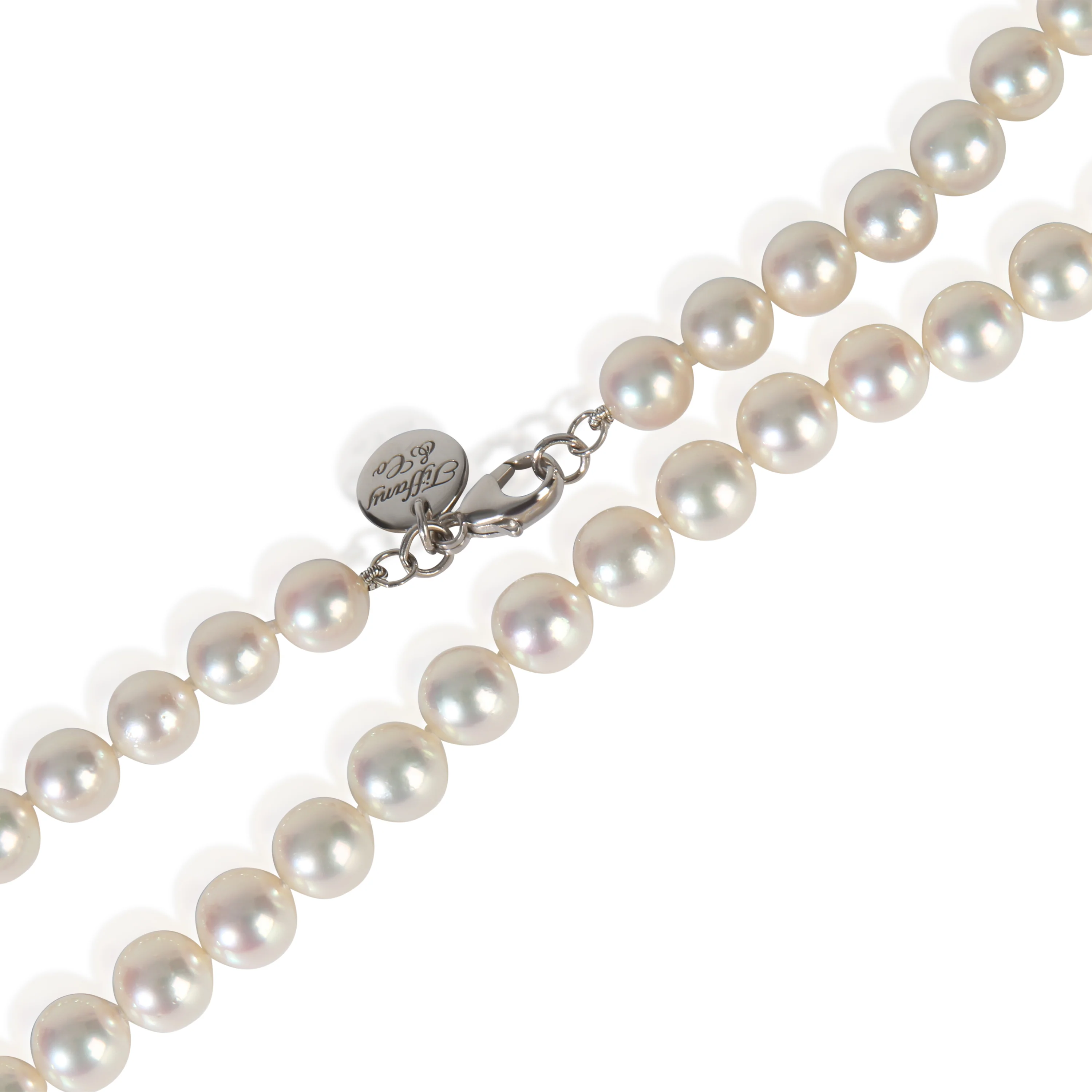 White Gold Pearl Essentials Necklace - Image 2