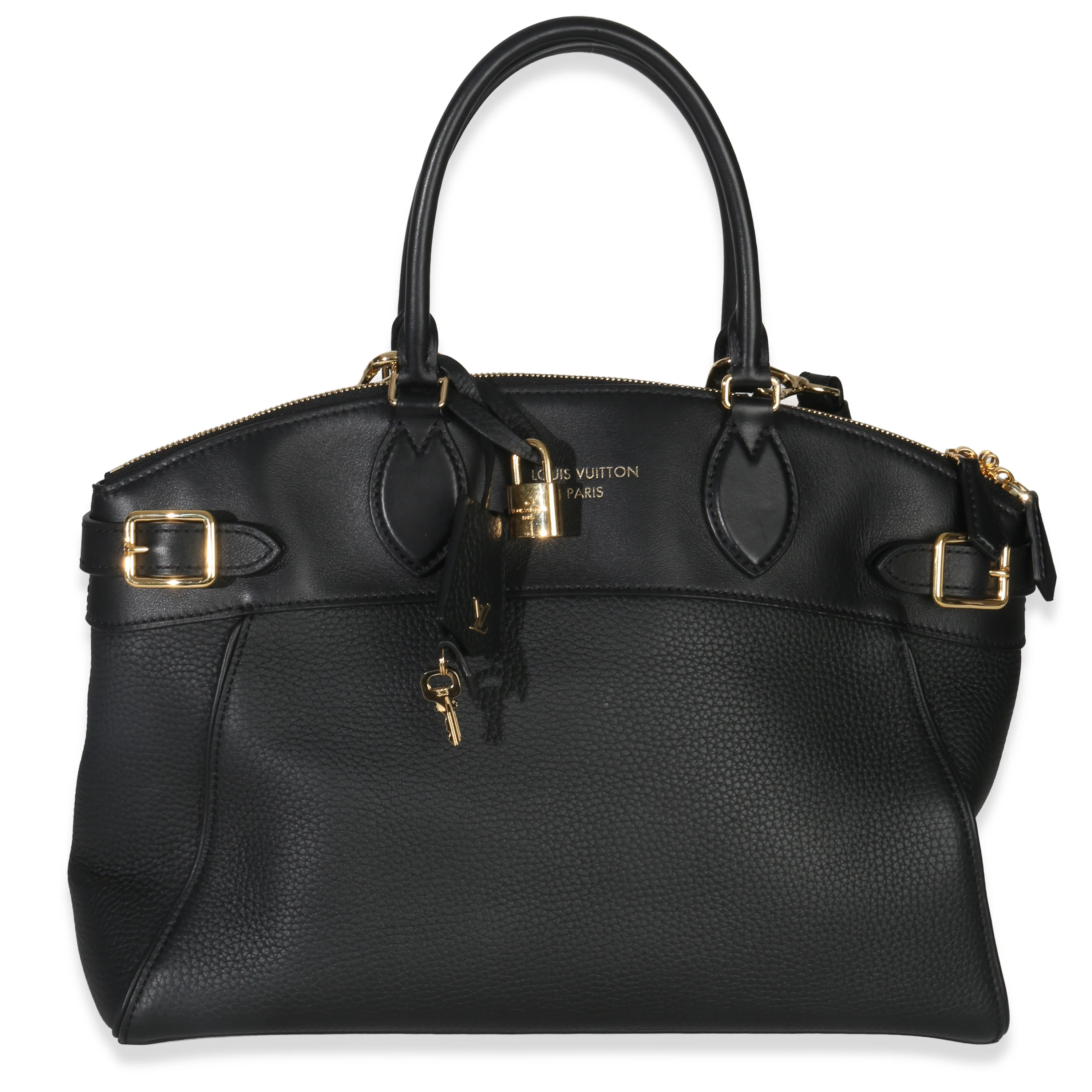 Black Grained Calfskin Monogram Vendome MM