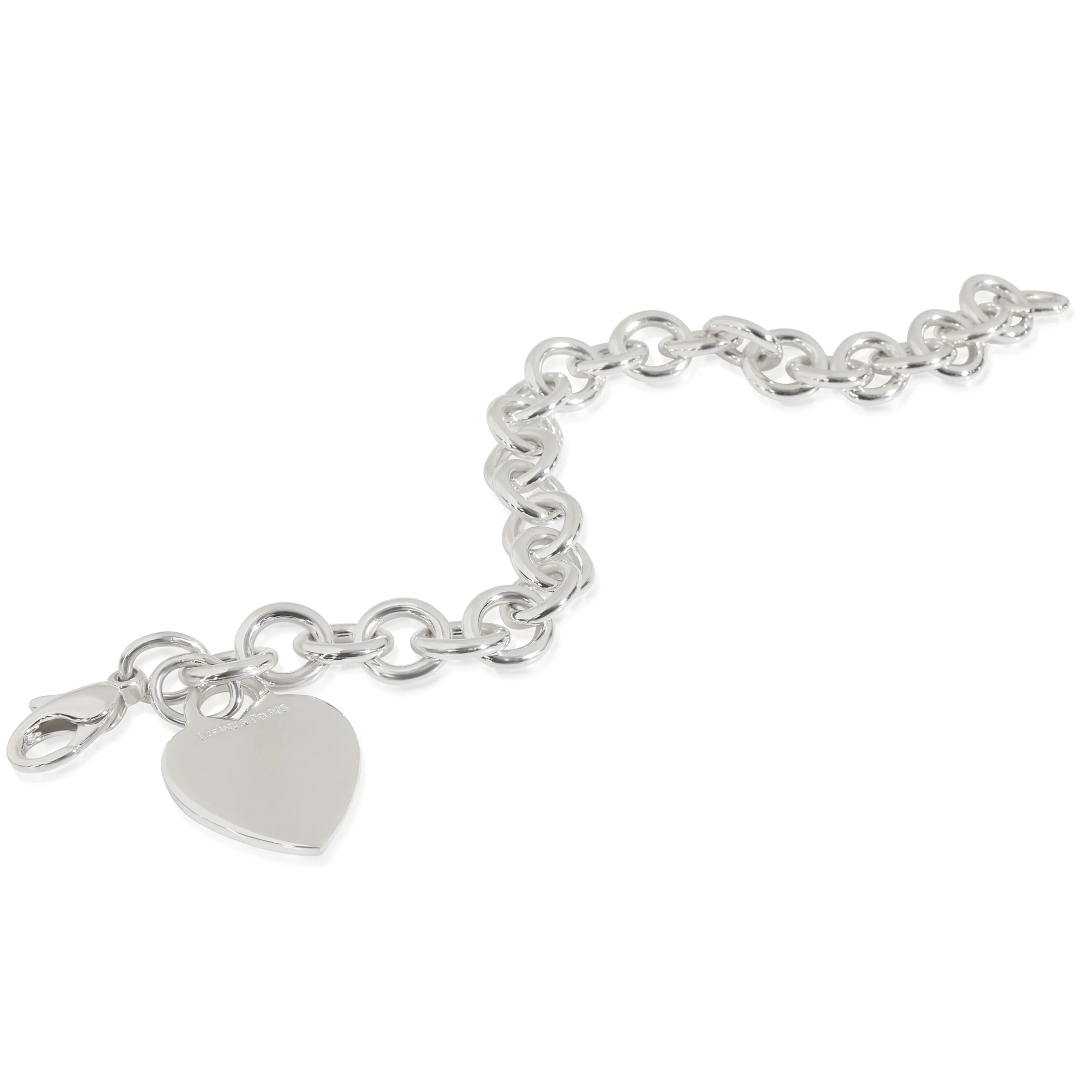 Sterling Silver Heart Tag Bracelet - Image 3