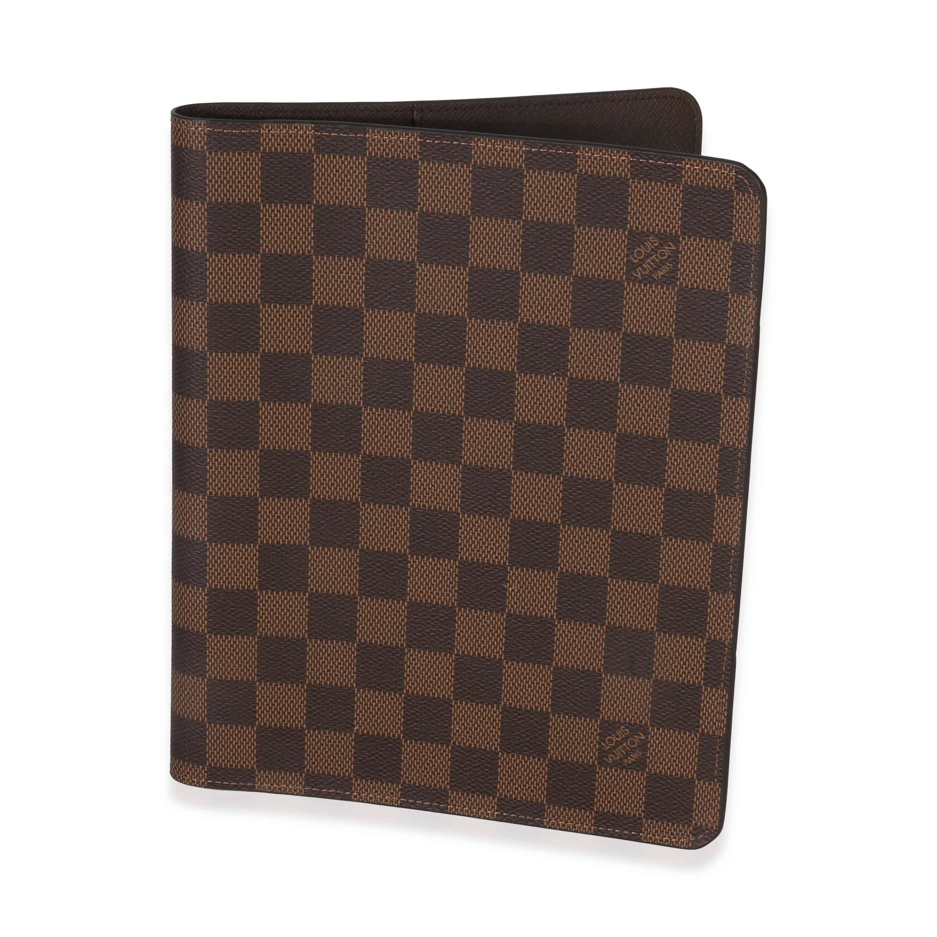 Damier Ebene Canvas Large Desk Agenda Cover