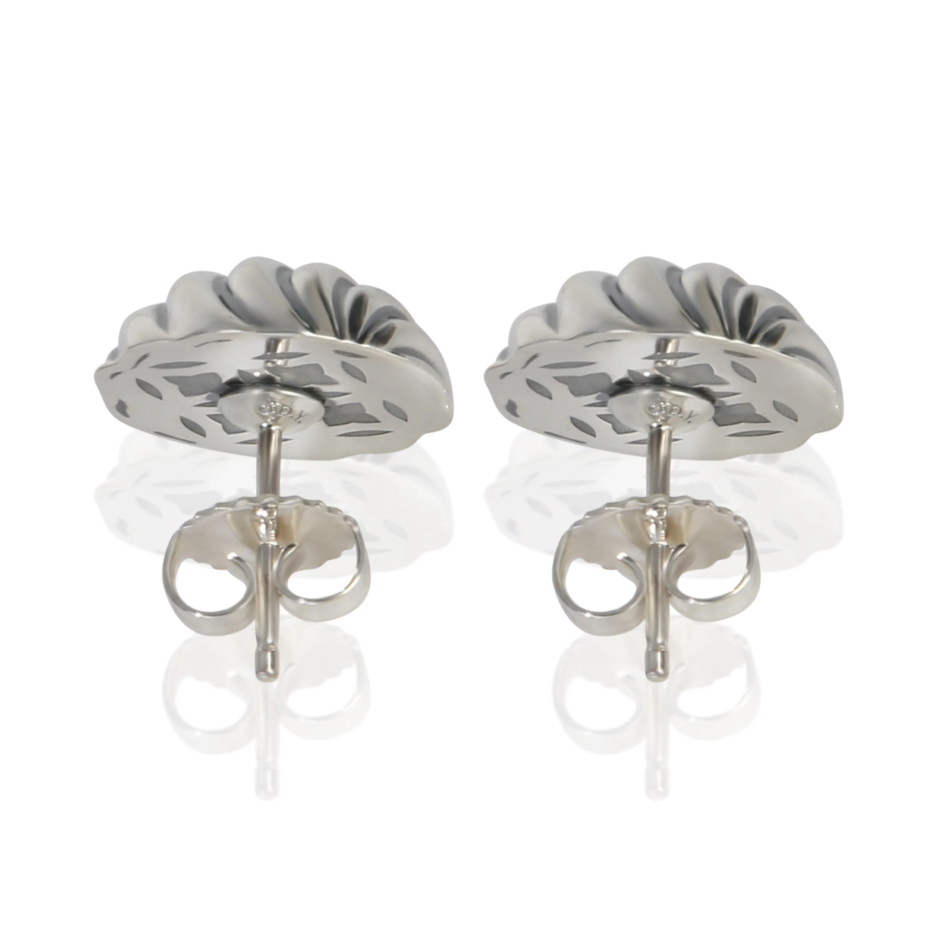 Sterling Silver Sculpted Cable Earrings - Image 3