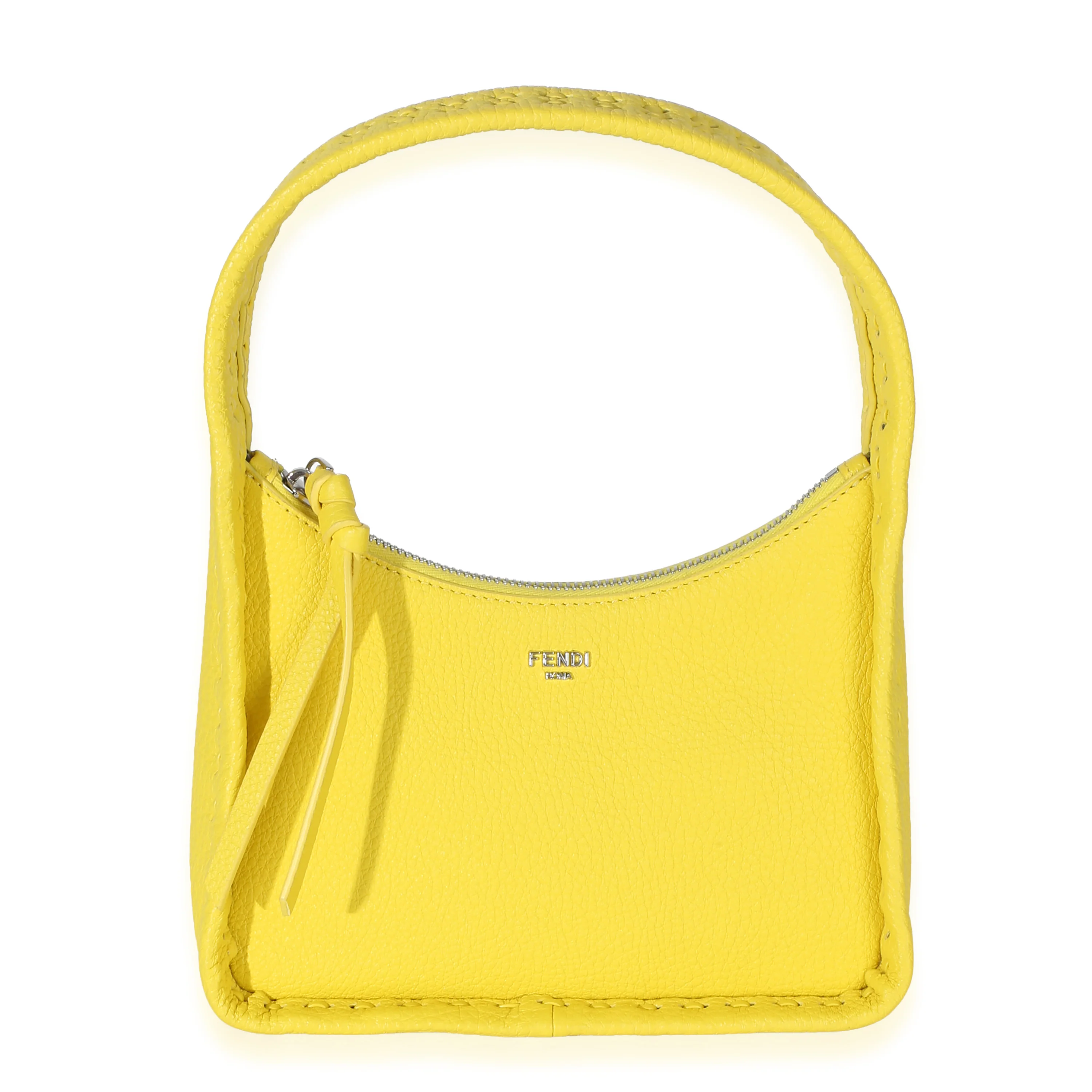 Yellow Cuoio Roma Selleria Fendisense Mini Hobo