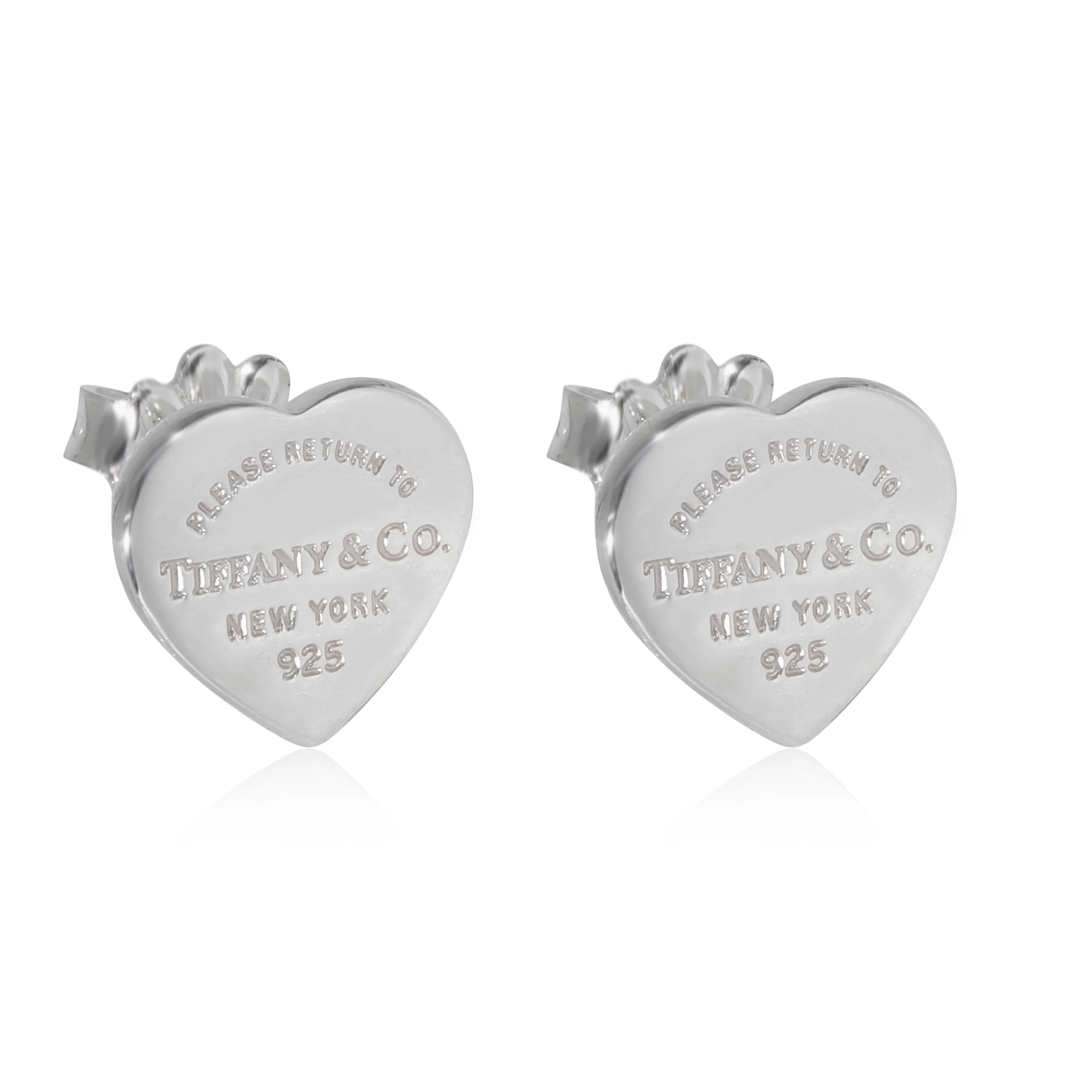 Sterling Silver Return To Tiffany Heart Earrings