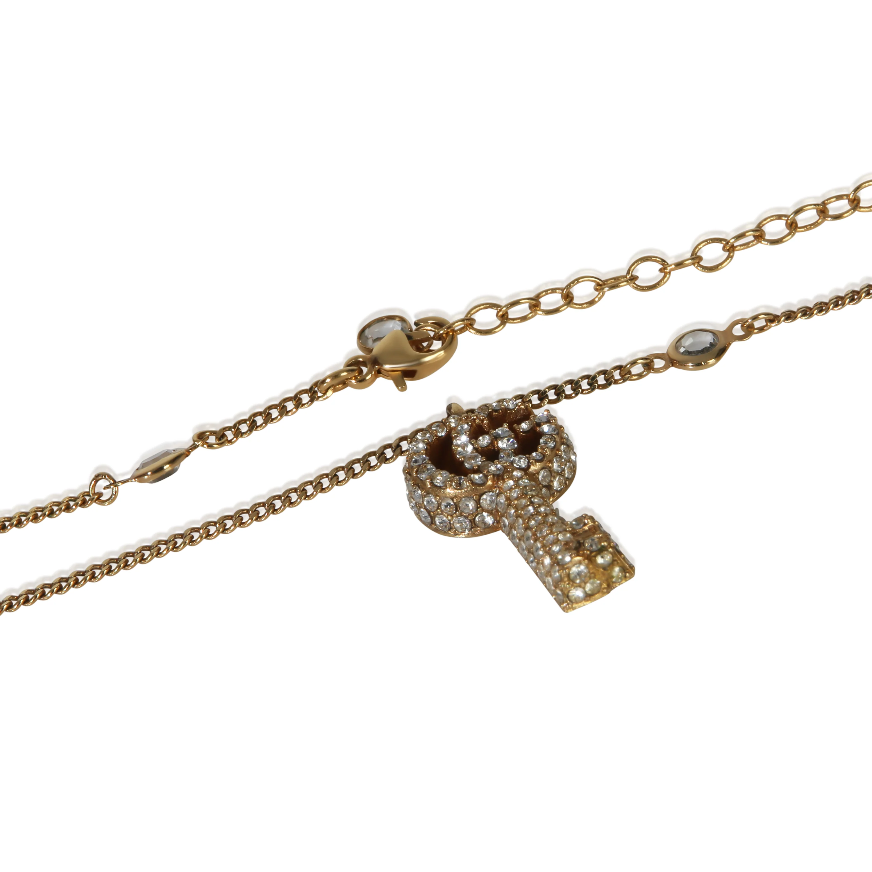 Gold-Plated Double G Key Pendant - Image 2