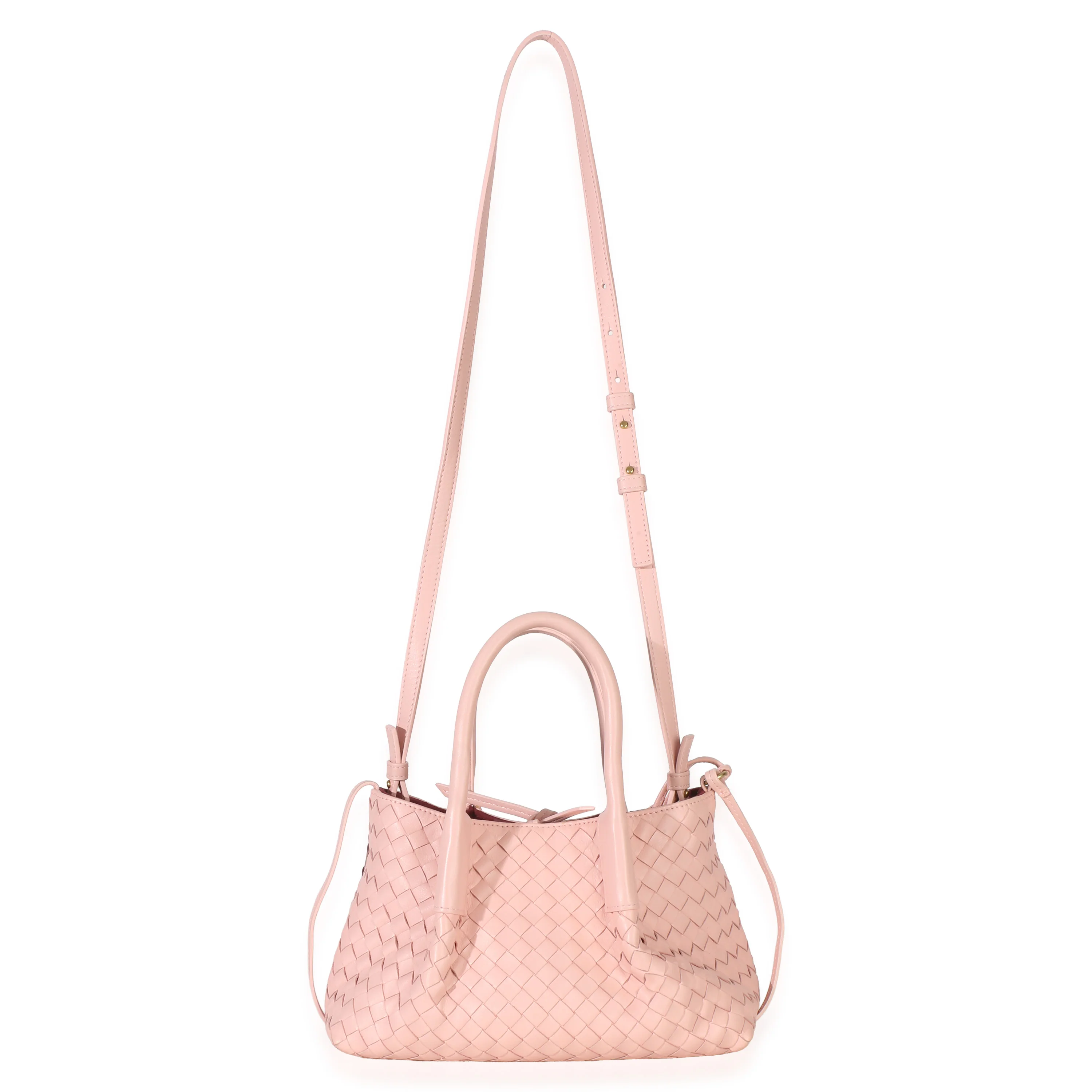 Rose Nappa Intrecciato Small Pinacoteca Tote - Image 8