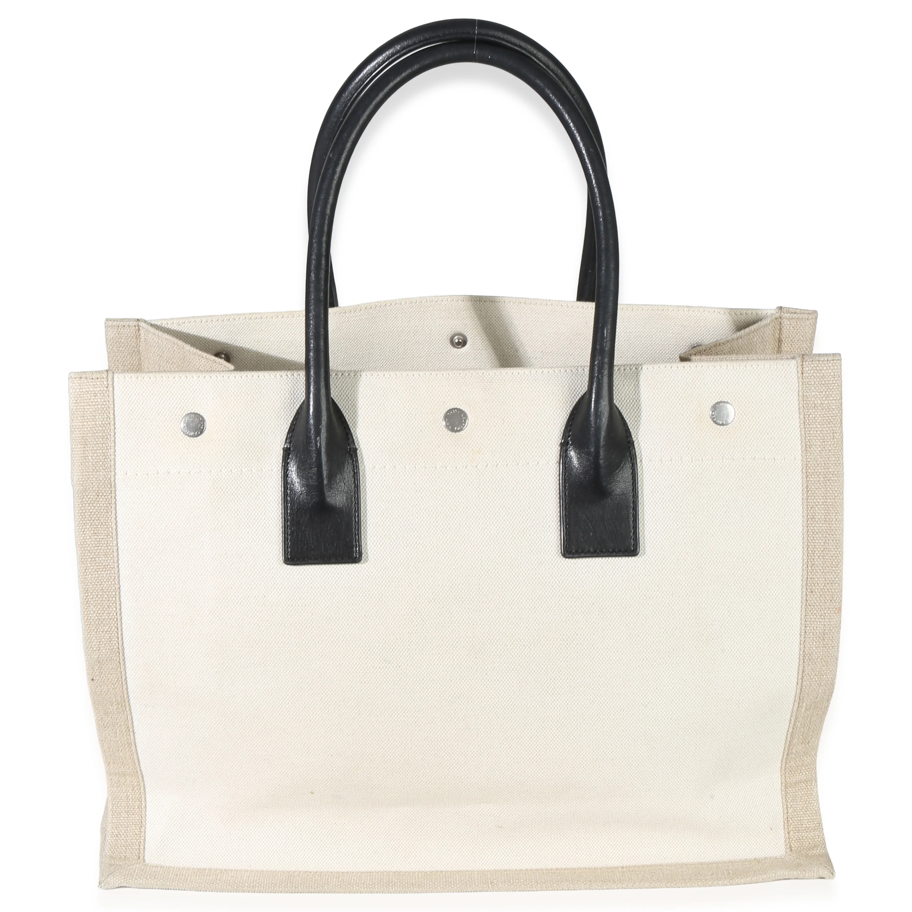 Beige Linen Rive Gauche Tote - Image 4