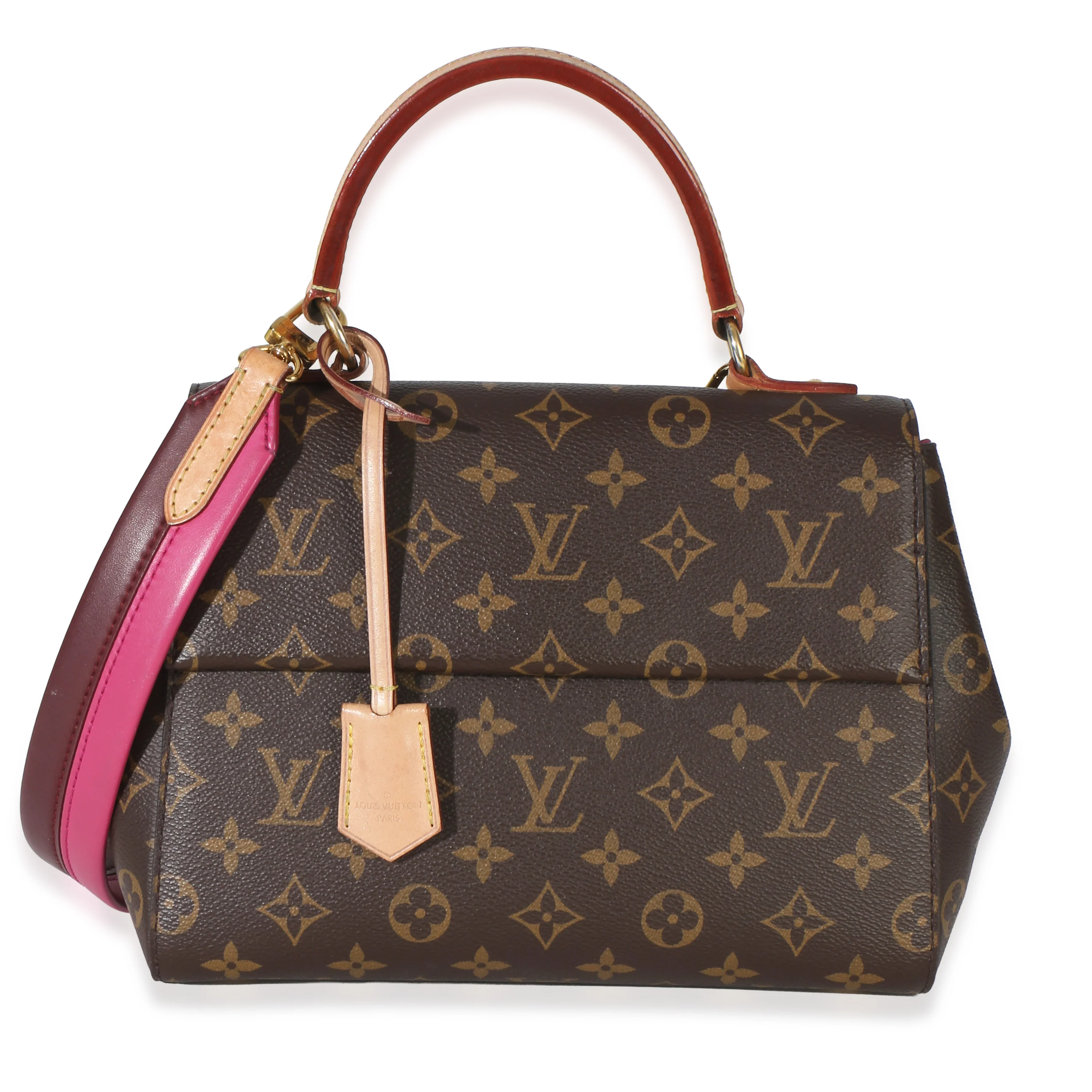 Bordeaux Fuchsia Monogram Canvas Cluny BB