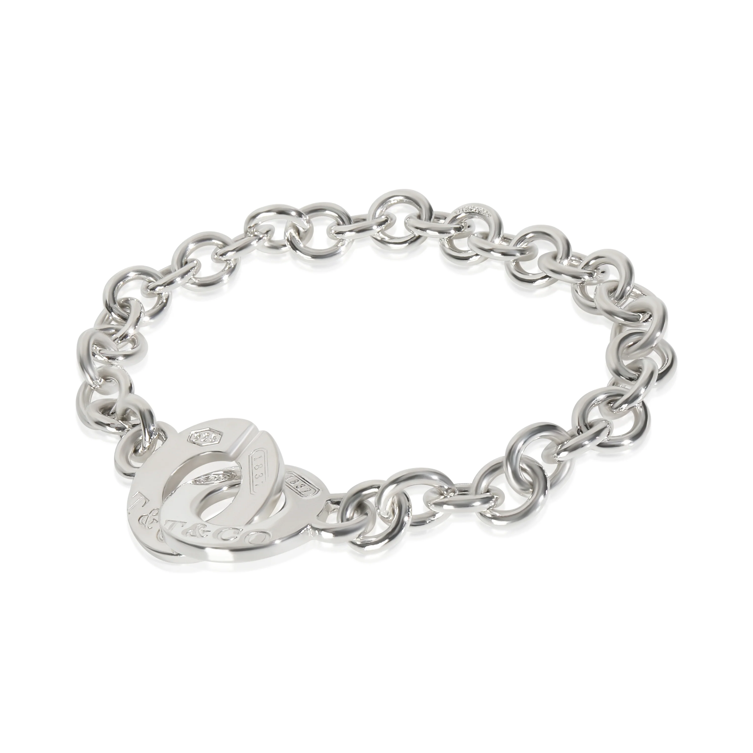 Sterling Silver 1837 Interlocking Circle Bracelet - Image 2