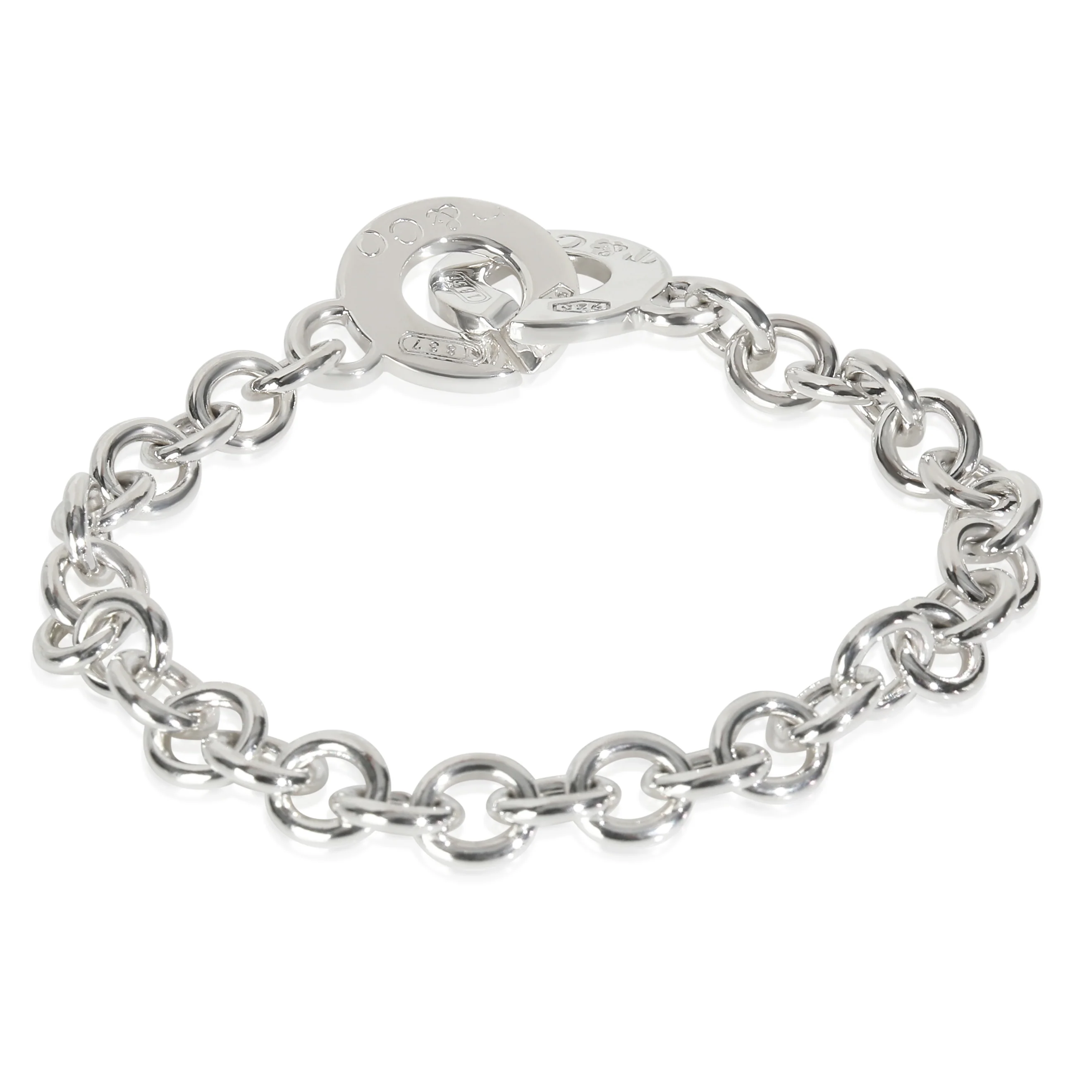 Sterling Silver 1837 Interlocking Circle Bracelet - Image 3