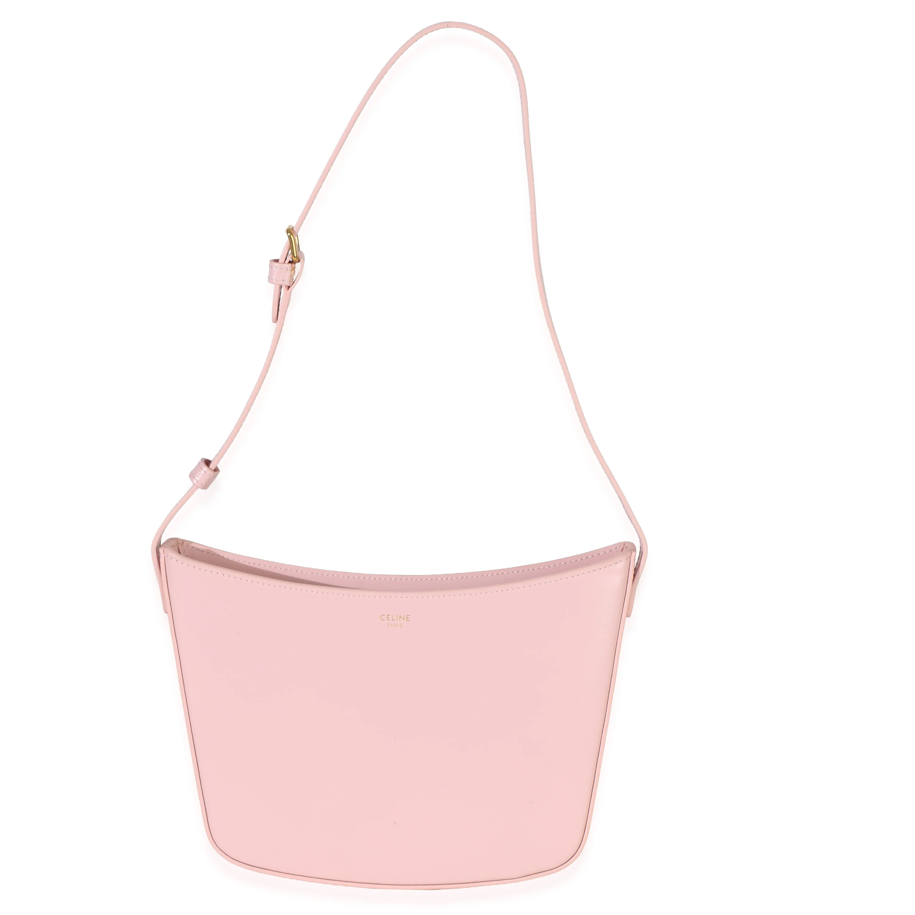 Pink Shiny Calfskin Medium Croque Hobo