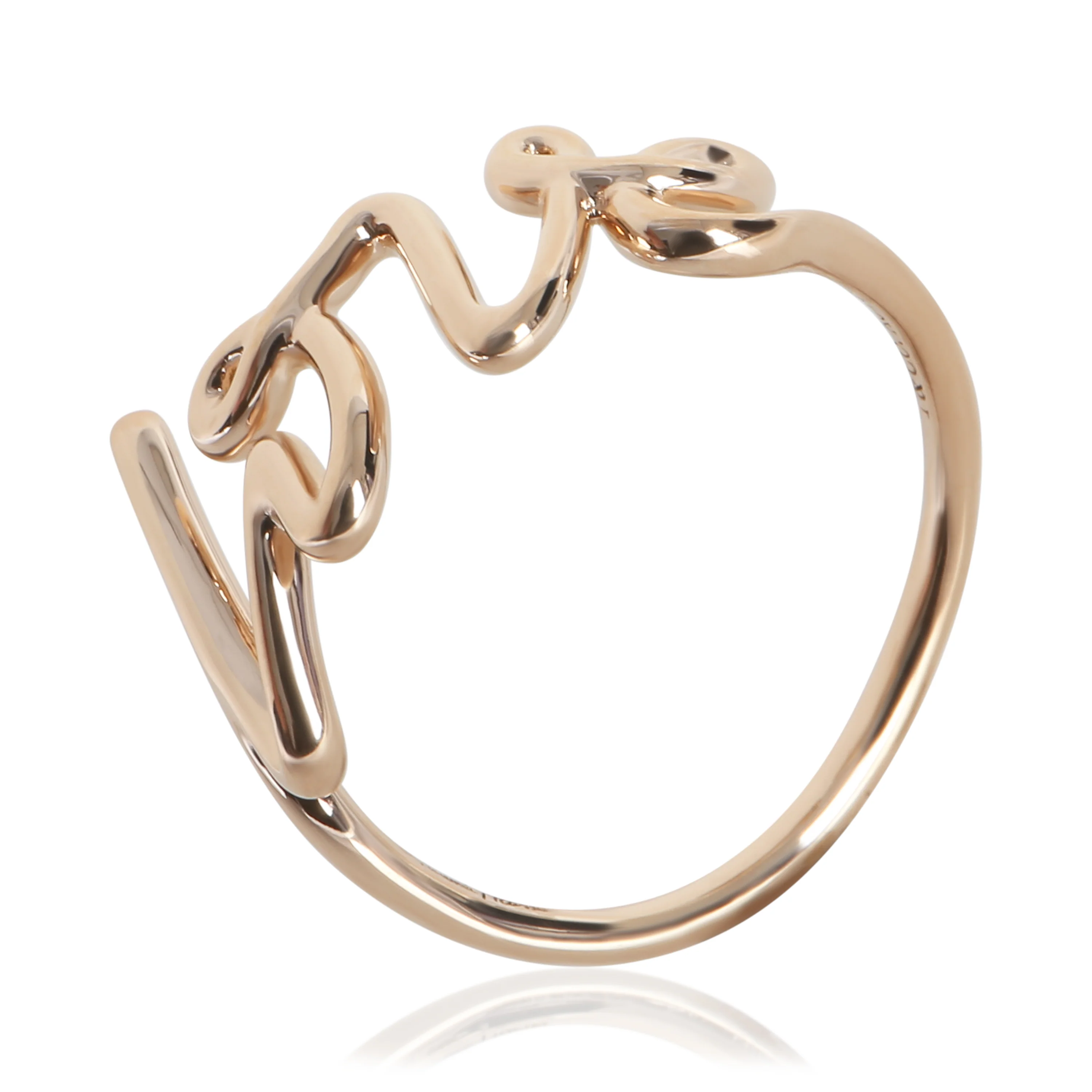 Rose Gold  Small Model Paloma Picasso Graffiti Love Ring - Image 6