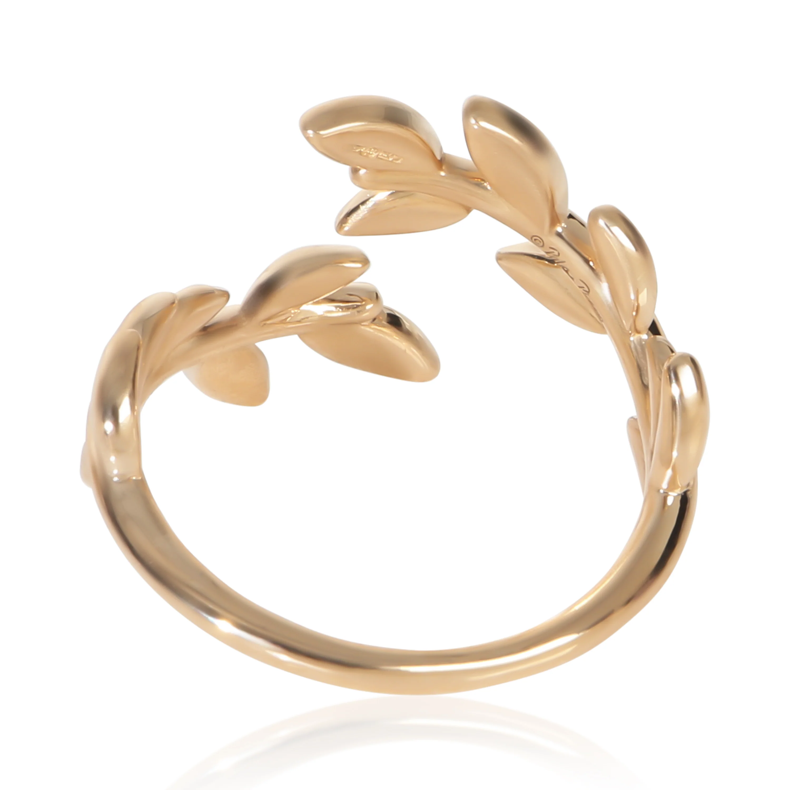 Rose Gold Paloma Picasso Olive Leaf Bypass Ring - Image 3