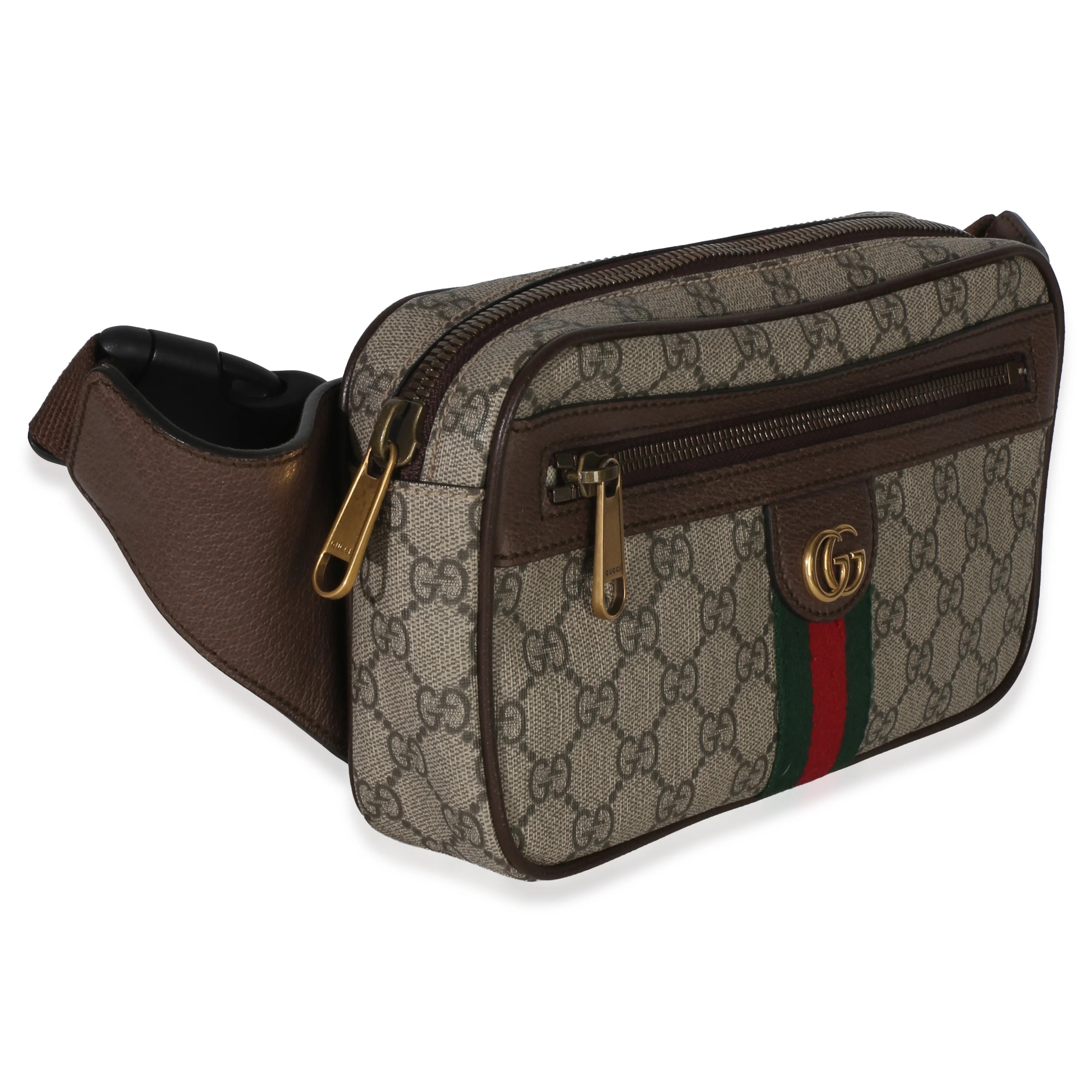 Brown Soft GG Supreme Monogram Medium Ophidia Belt Bag - Image 3