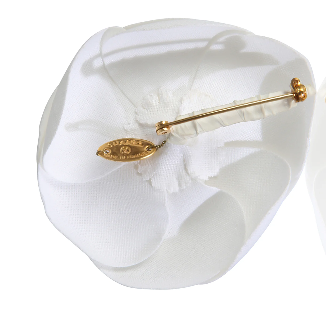 Gold-Plated Vintage Camelia Brooch - Image 3