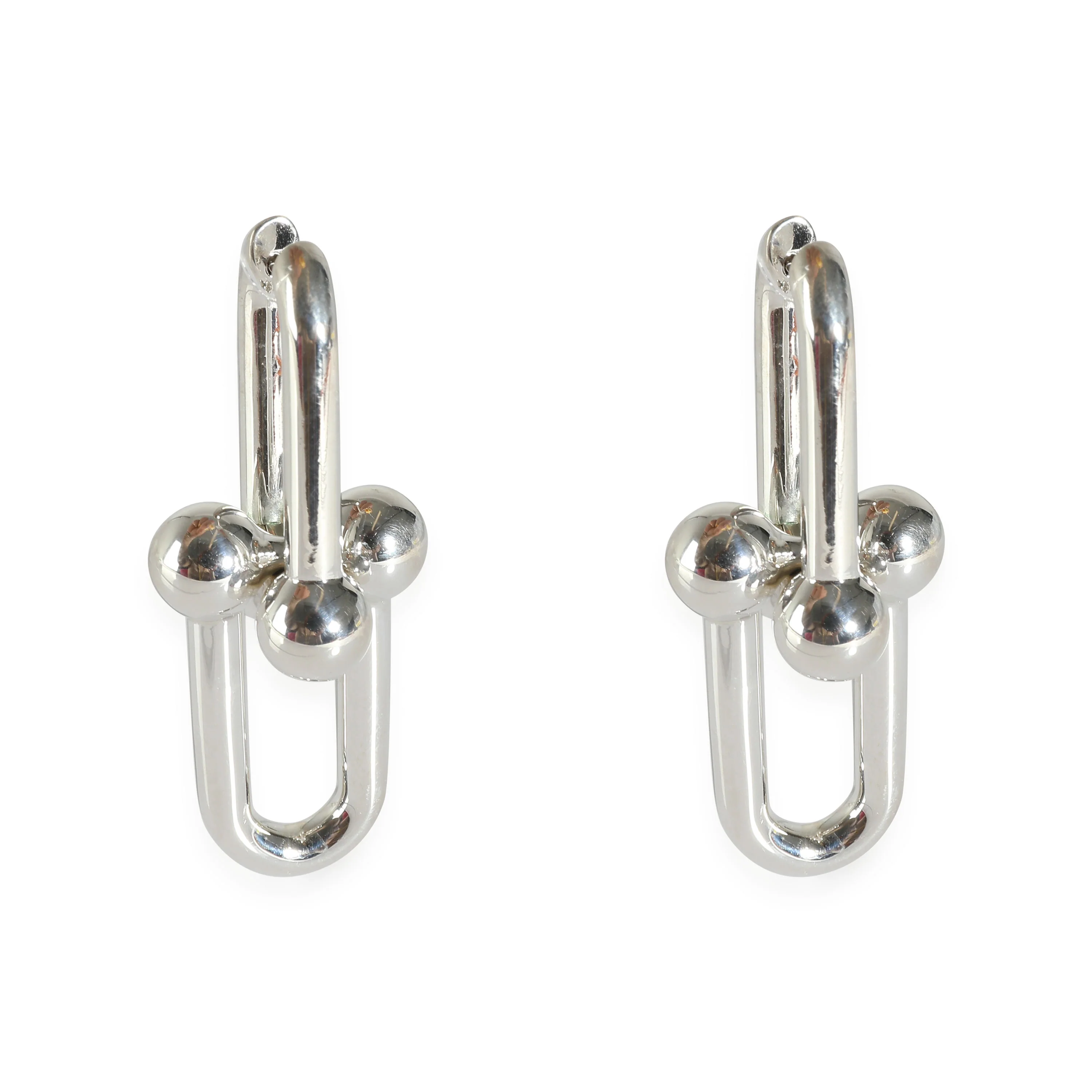 Sterling Silver HardWear Large Model Link Earrings