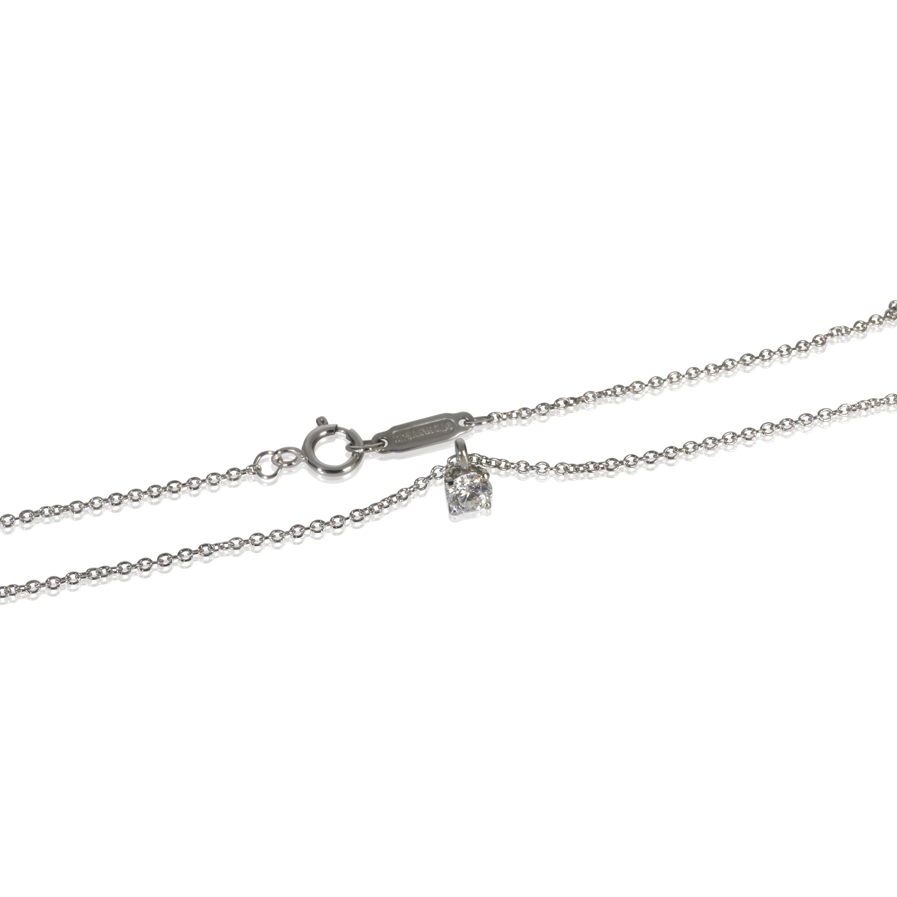 Platinum Diamond Solitaire Pendant - Image 2