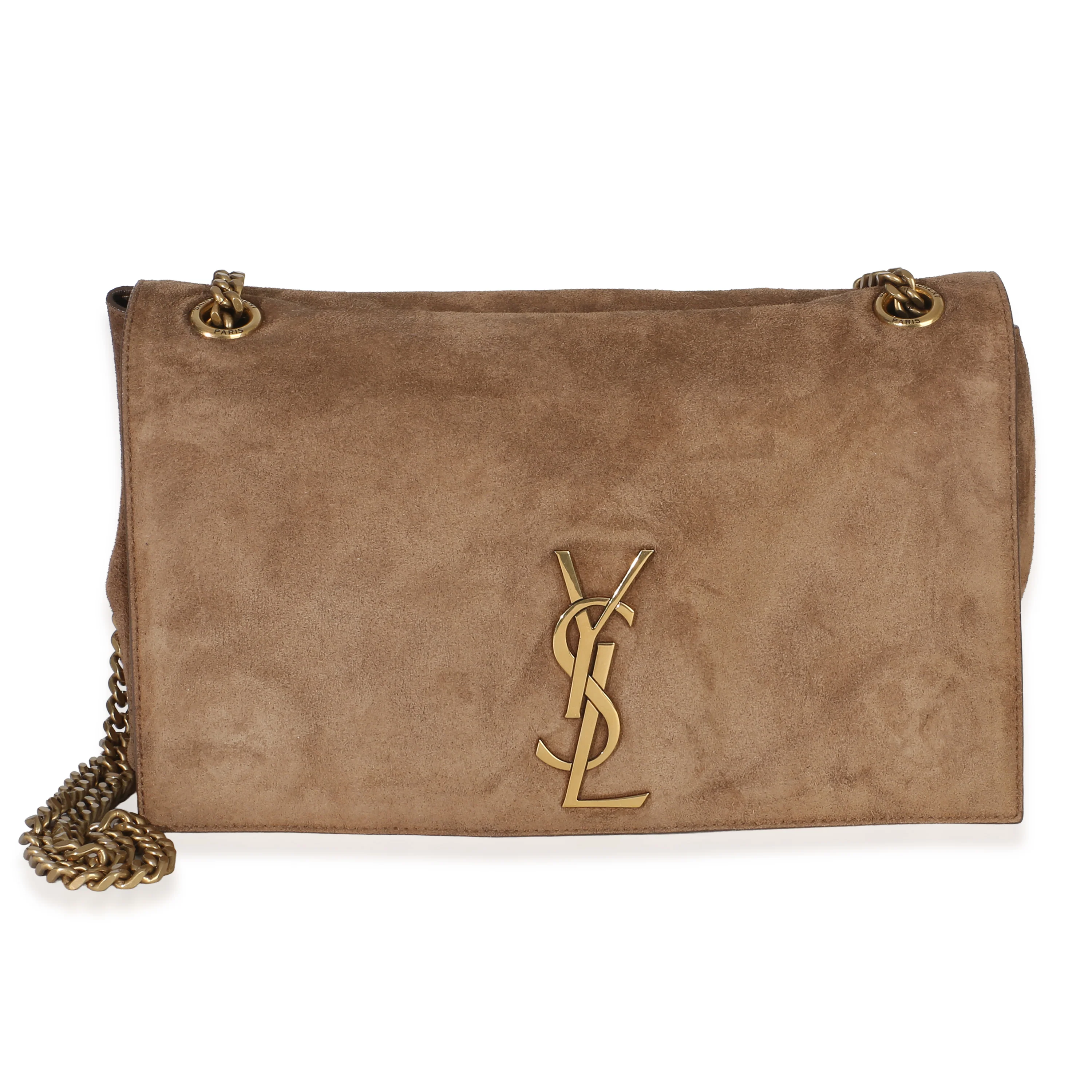 Brown Lambskin Reversible Medium Kate Chain Bag