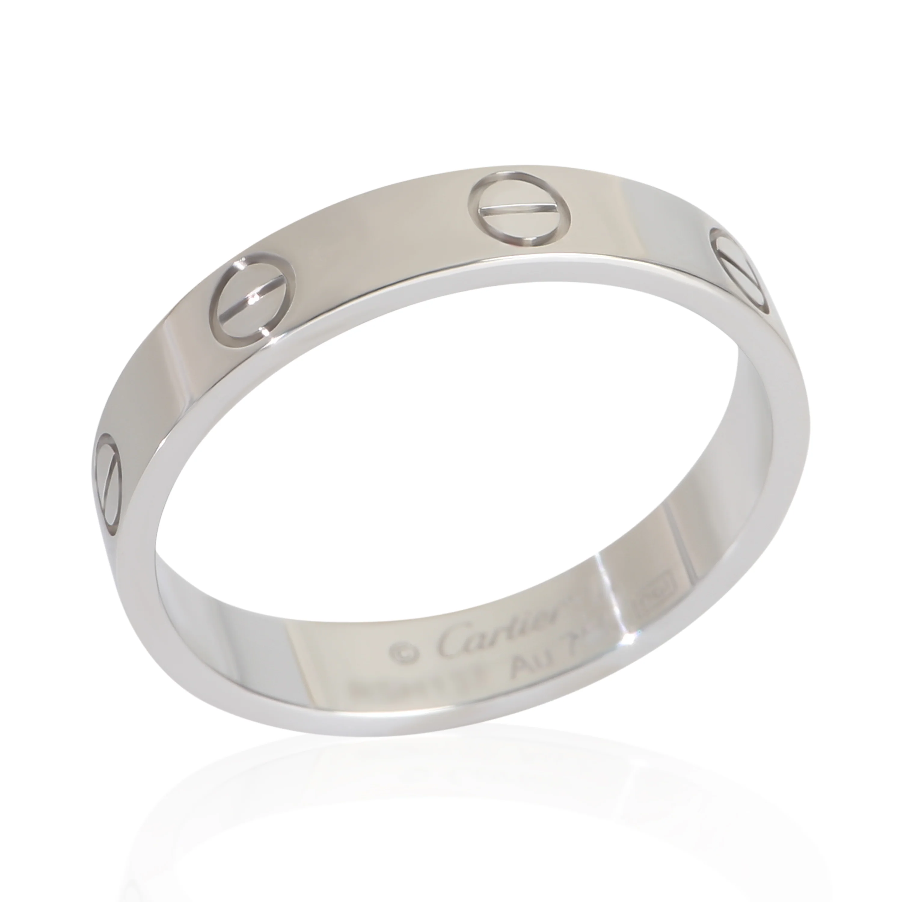 White Gold Small Model Love Ring - Image 4