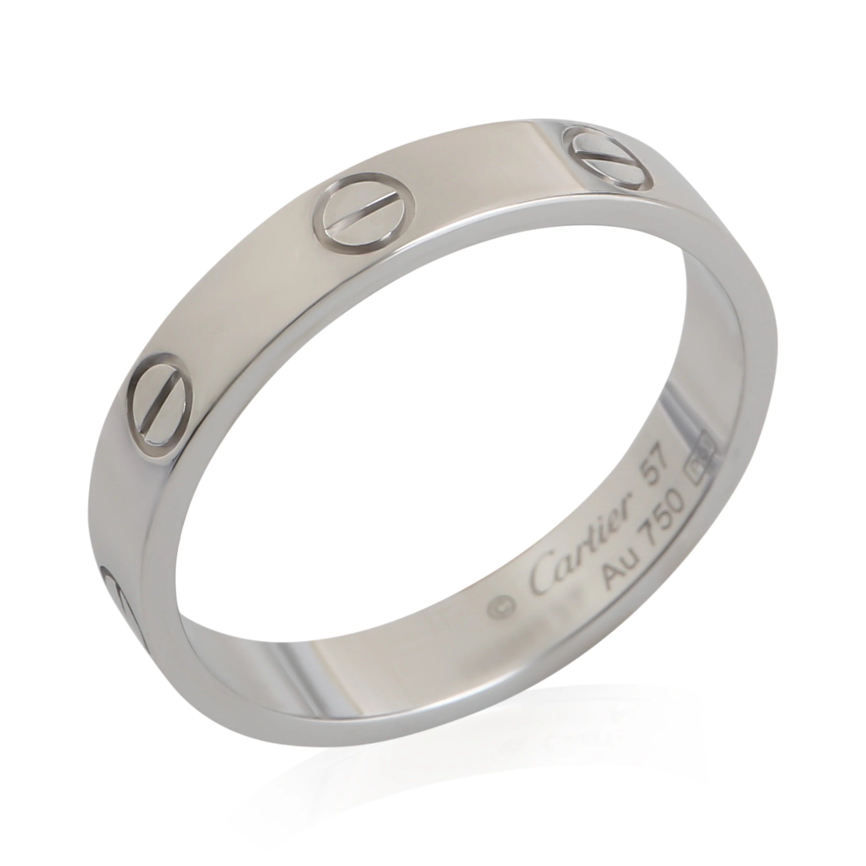 White Gold Small Model Love Ring - Image 5