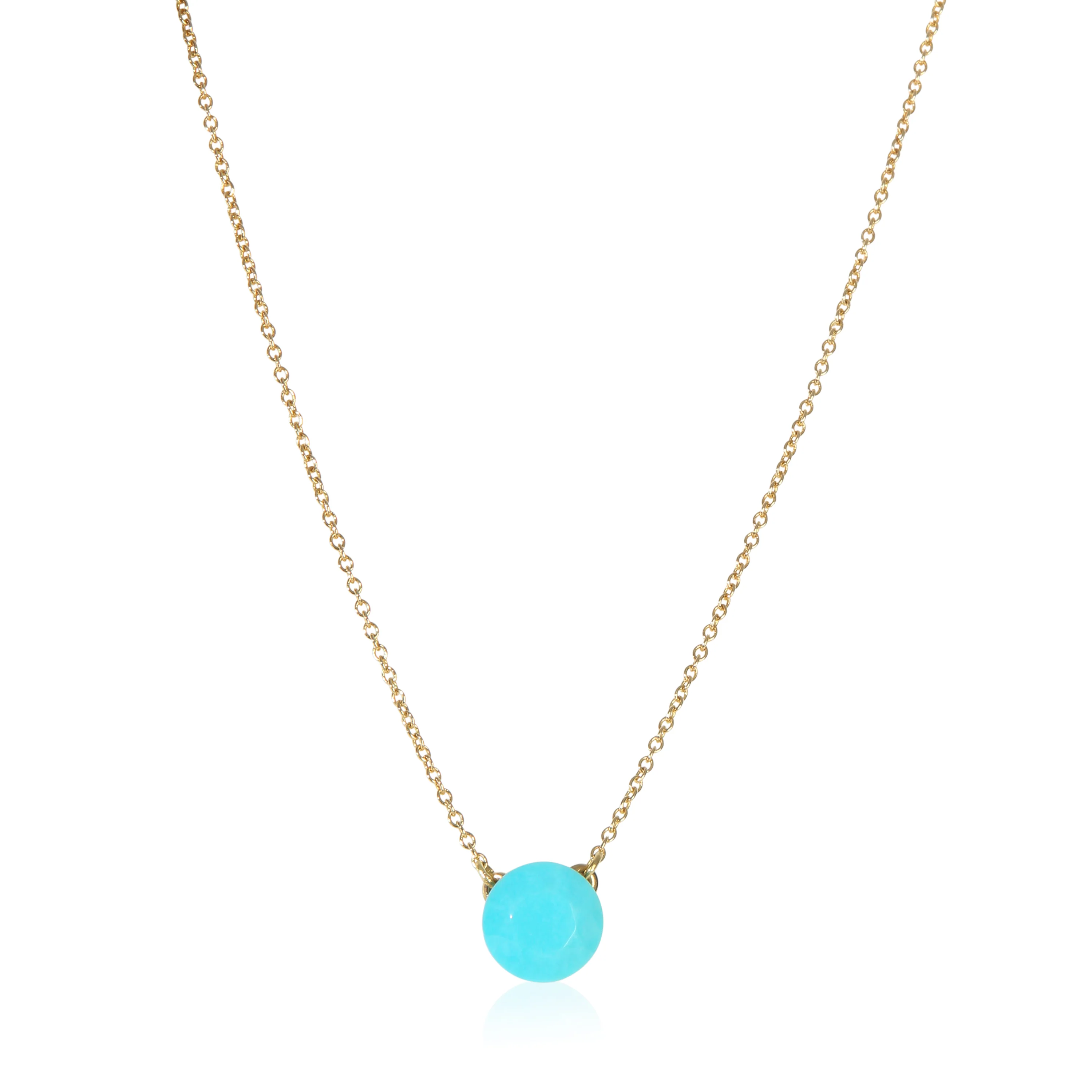 Yellow Gold Turquoise Elsa Peretti Pendant