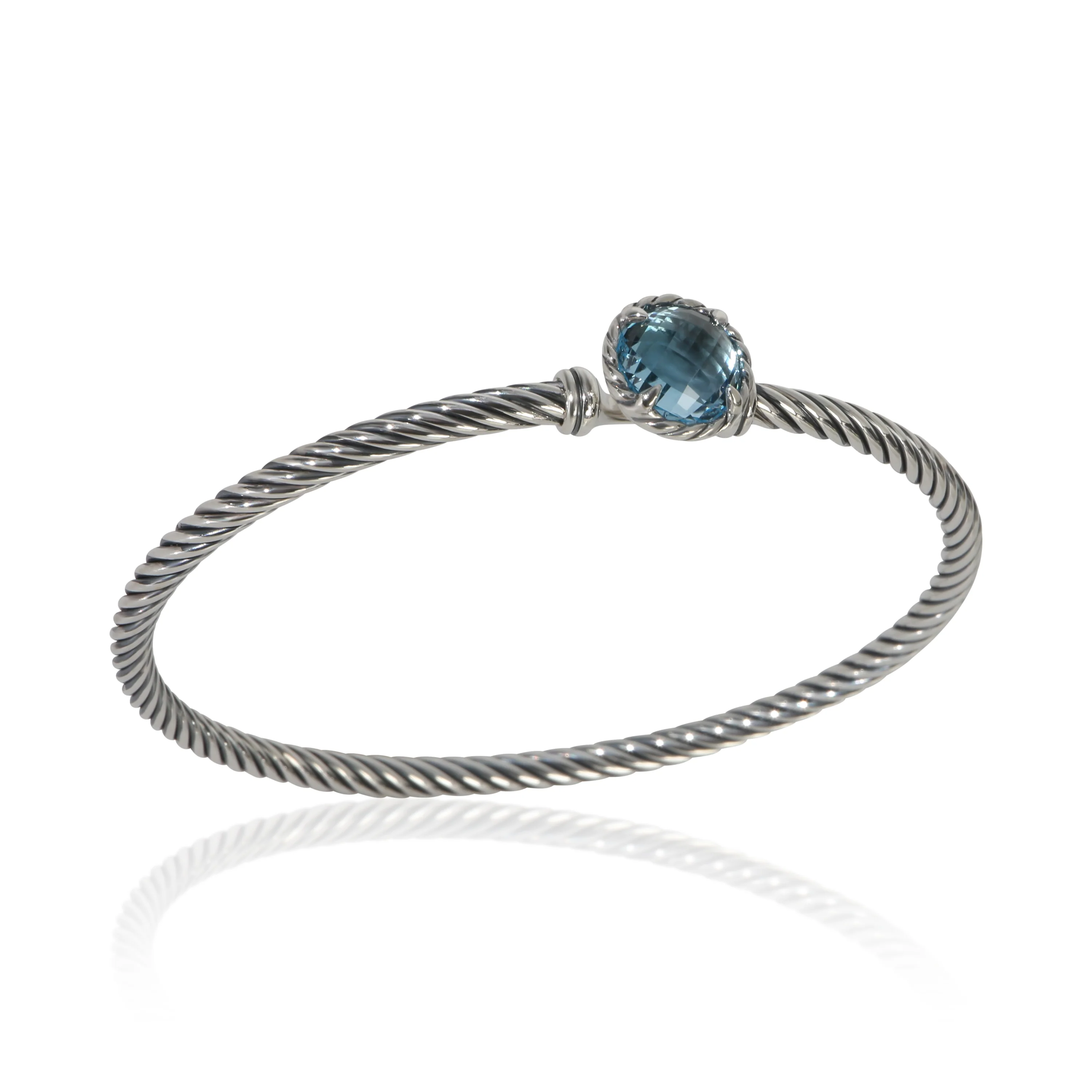 Sterling Silver Topaz Chatelaine Bracelet - Image 4