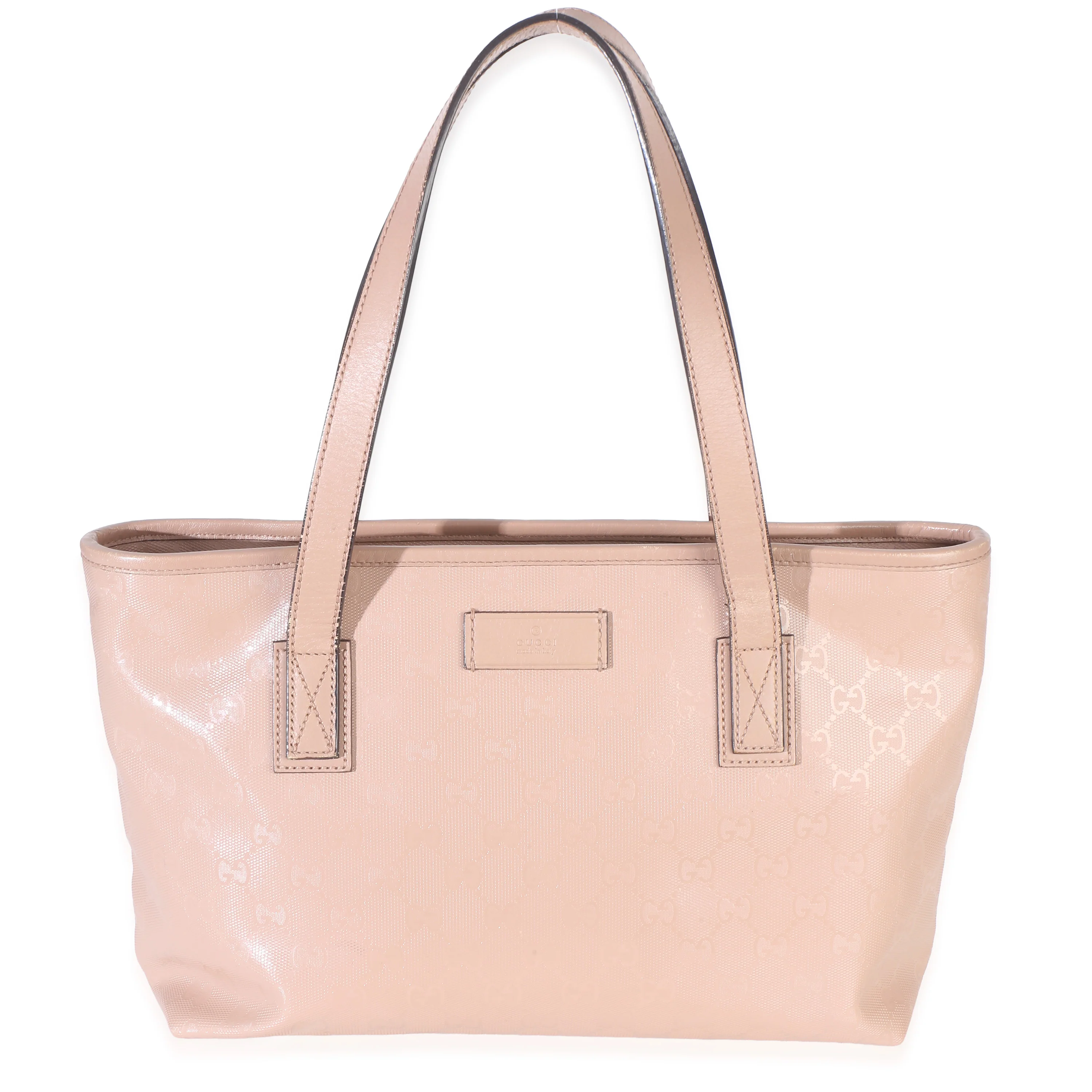 Pink GG Imprime Canvas Medium Shopping Tote