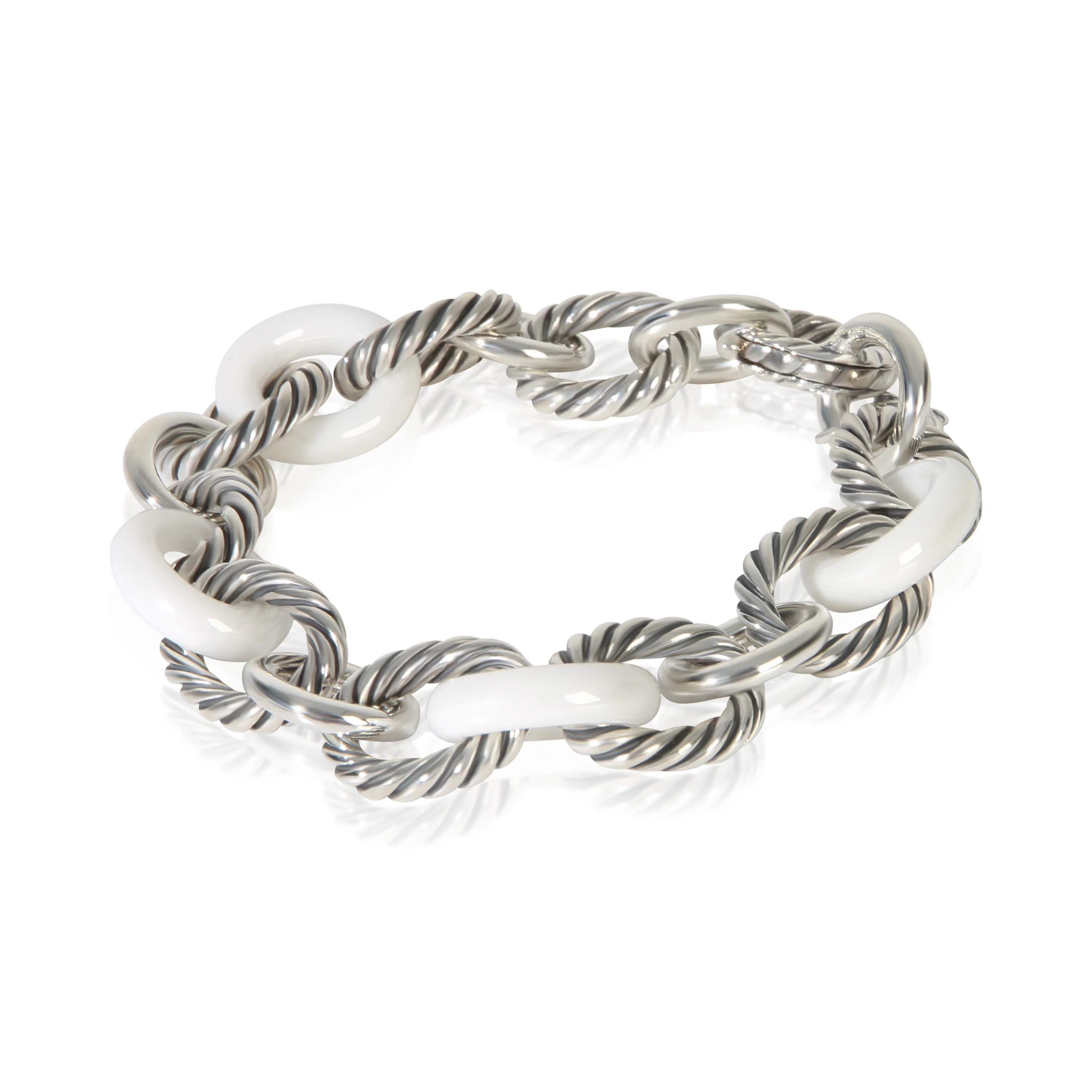 Sterling Silver Oval Link Bracelet - Image 2