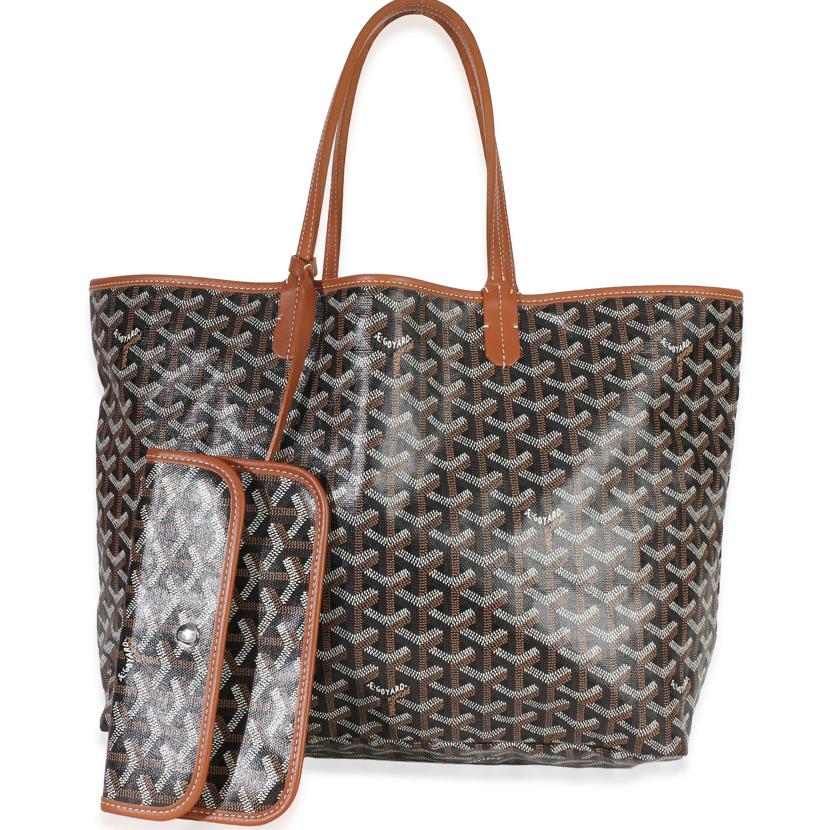 Black Gold Goyardine Canvas Saint Louis PM
