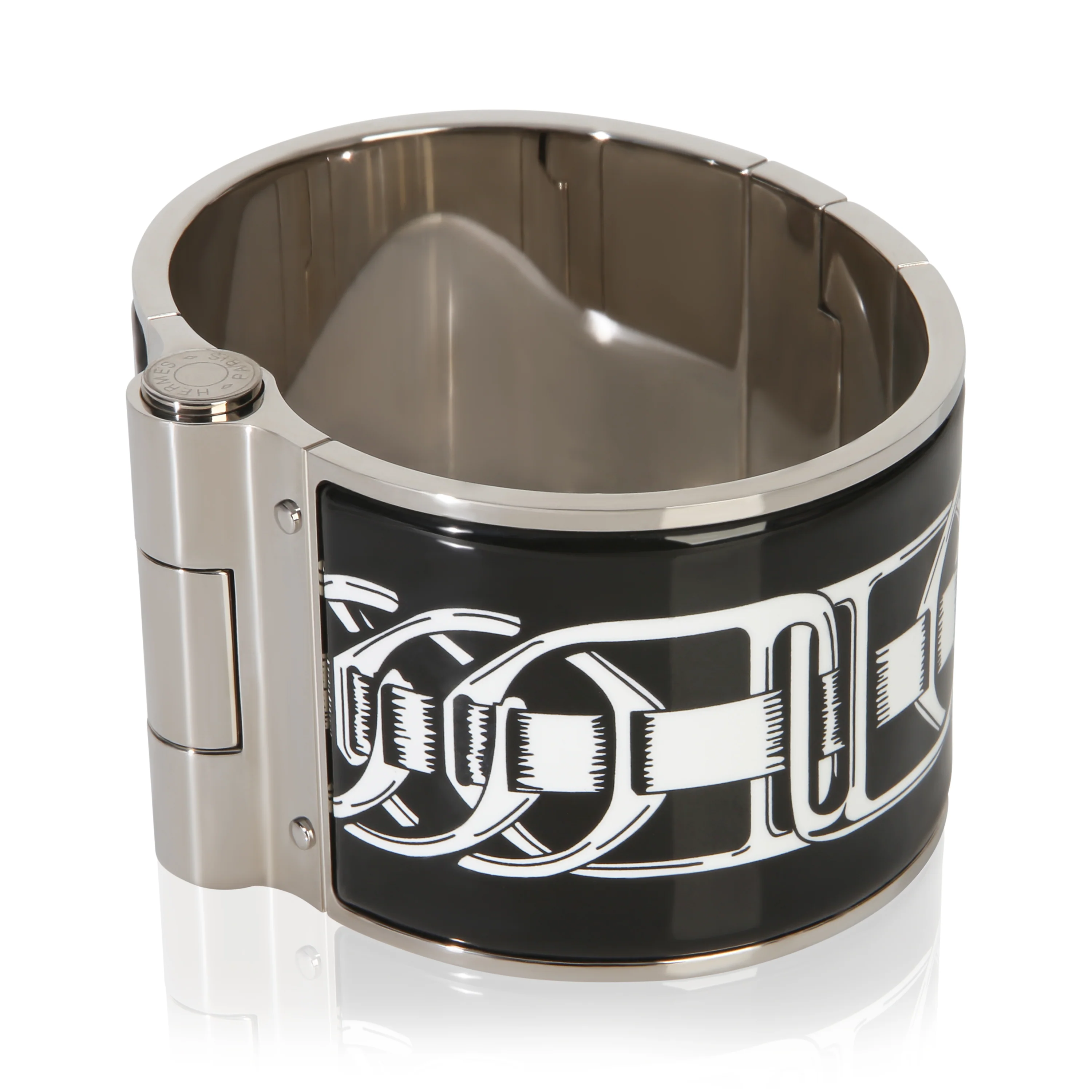 Extra Wide Balades Equestres Hinged Enamel Bracelet - Image 2