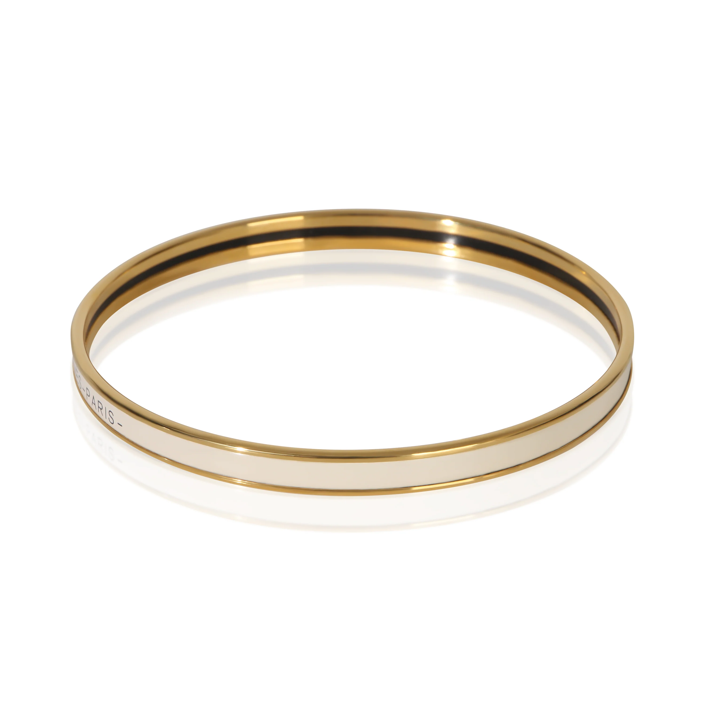 Gold-Plated  Extra Narrow Uni Bracelet - Image 2