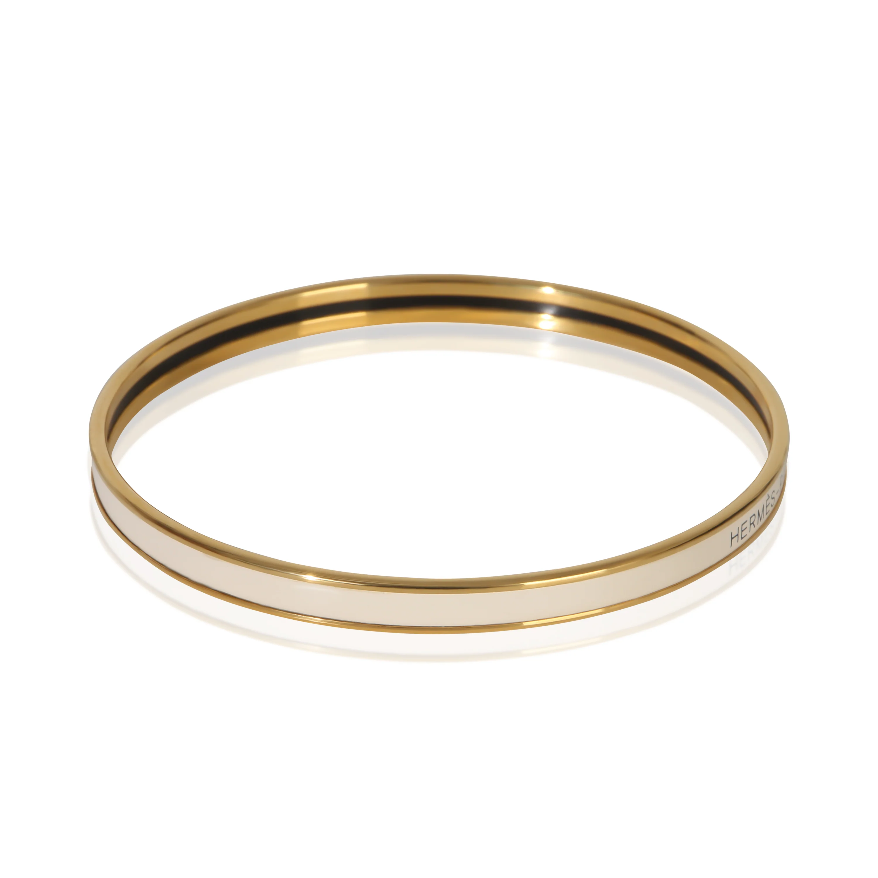 Gold-Plated  Extra Narrow Uni Bracelet - Image 3