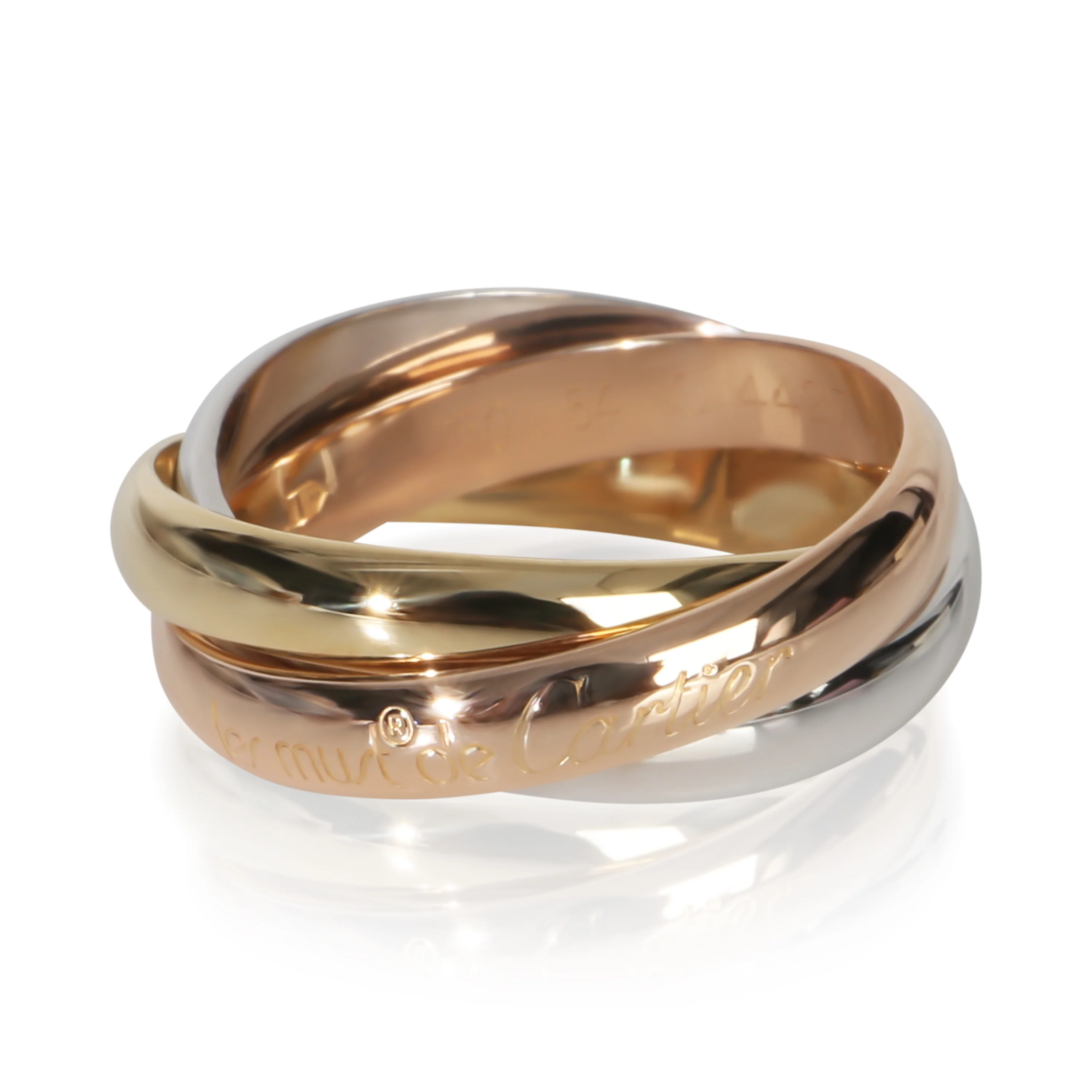 3-Tone Gold Les Must de Cartier Trinity Ring