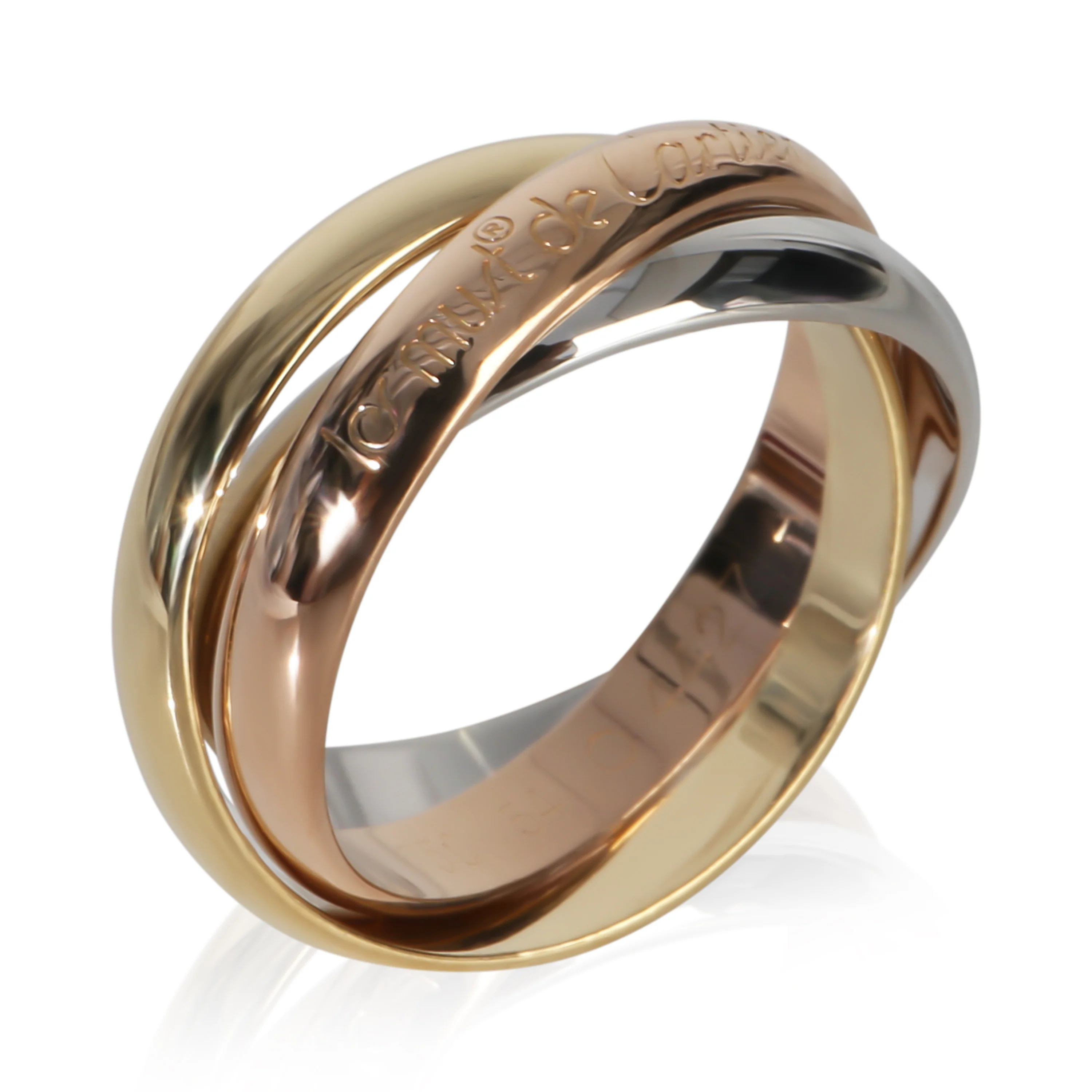 3-Tone Gold Les Must de Cartier Trinity Ring - Image 3