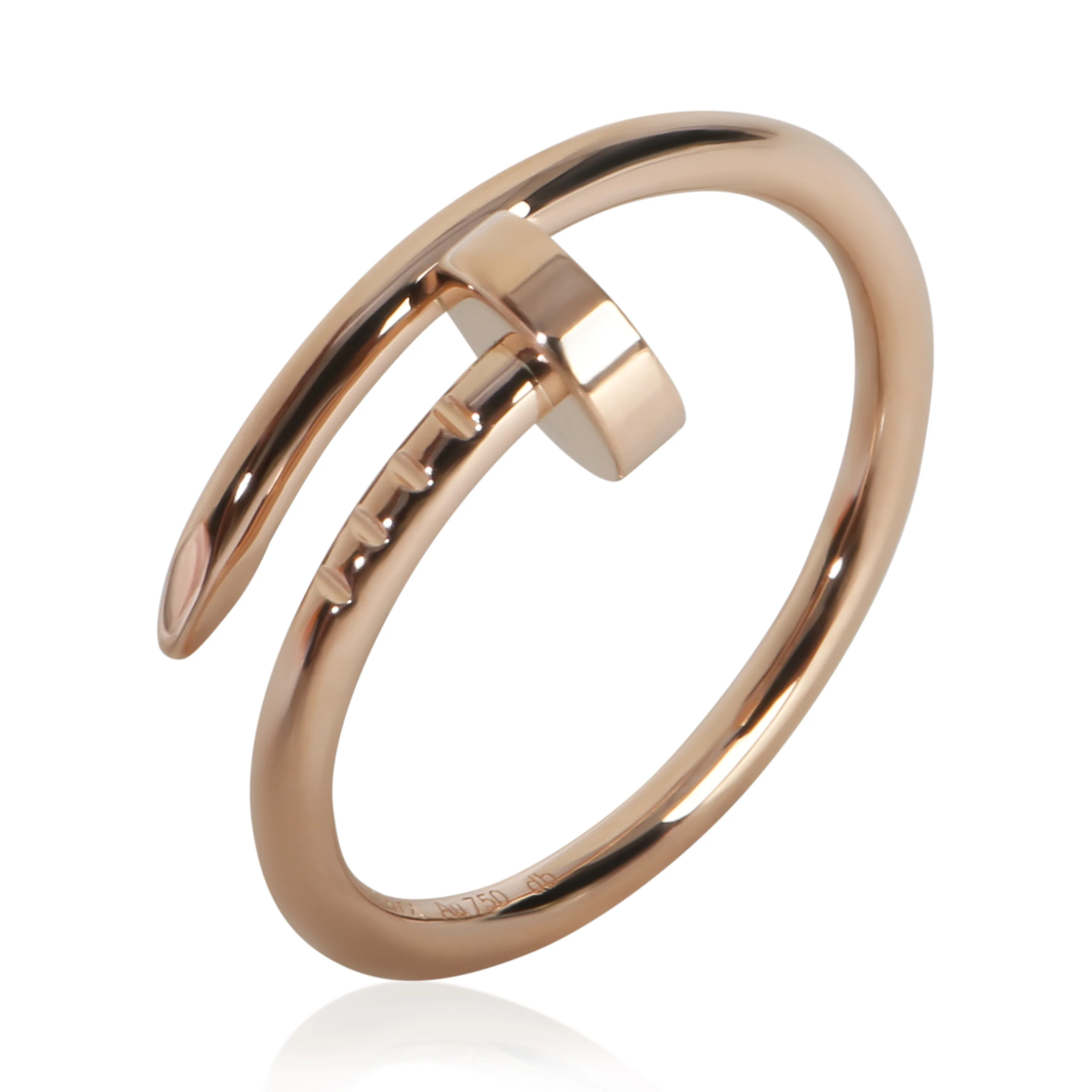 18K Rose Gold  Small Model Juste Un Clou Ring - Image 4