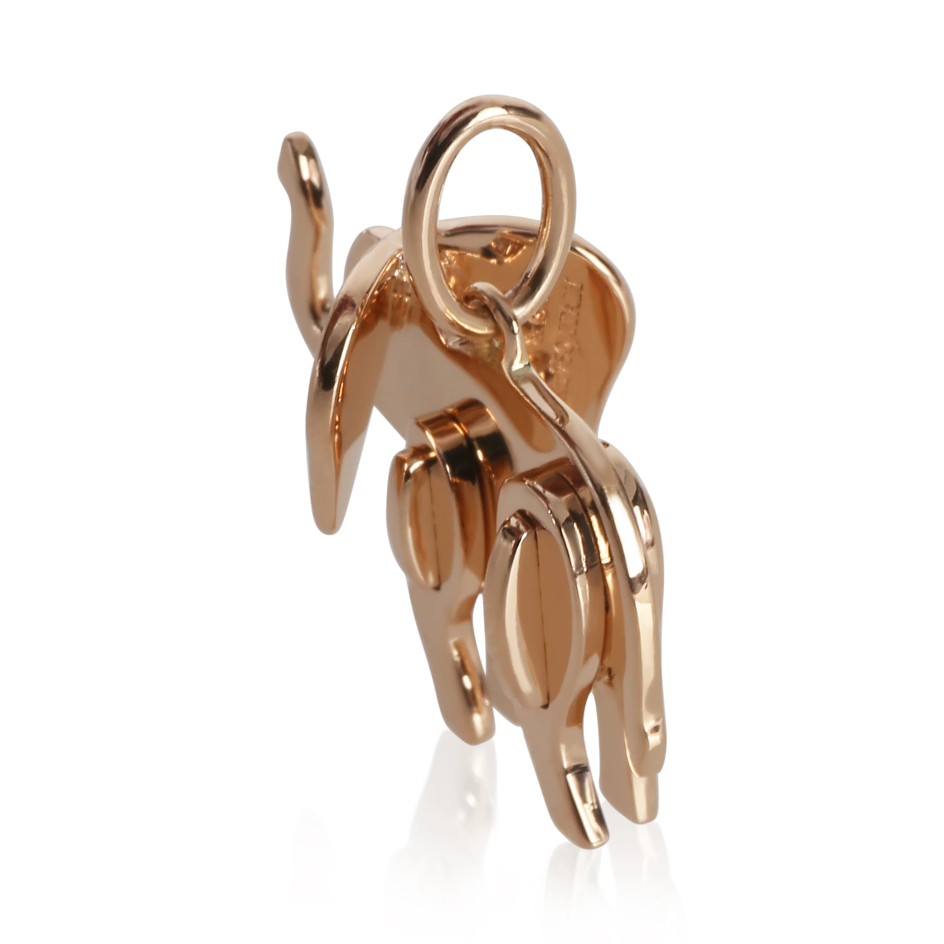 Rose Gold Save The Wild Elephant Charm - Image 2