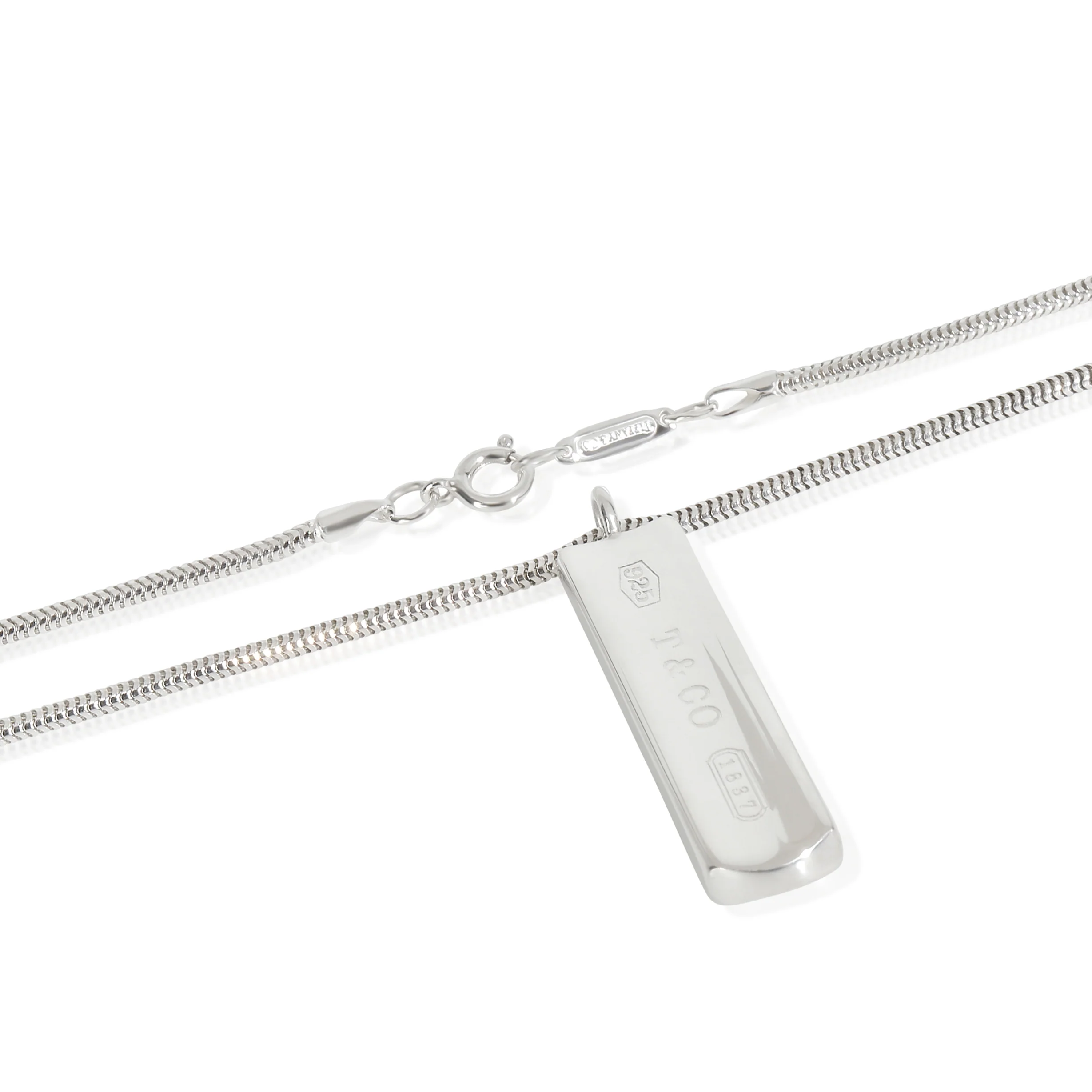 Sterling Silver  1837 Bar Pendant - Image 2