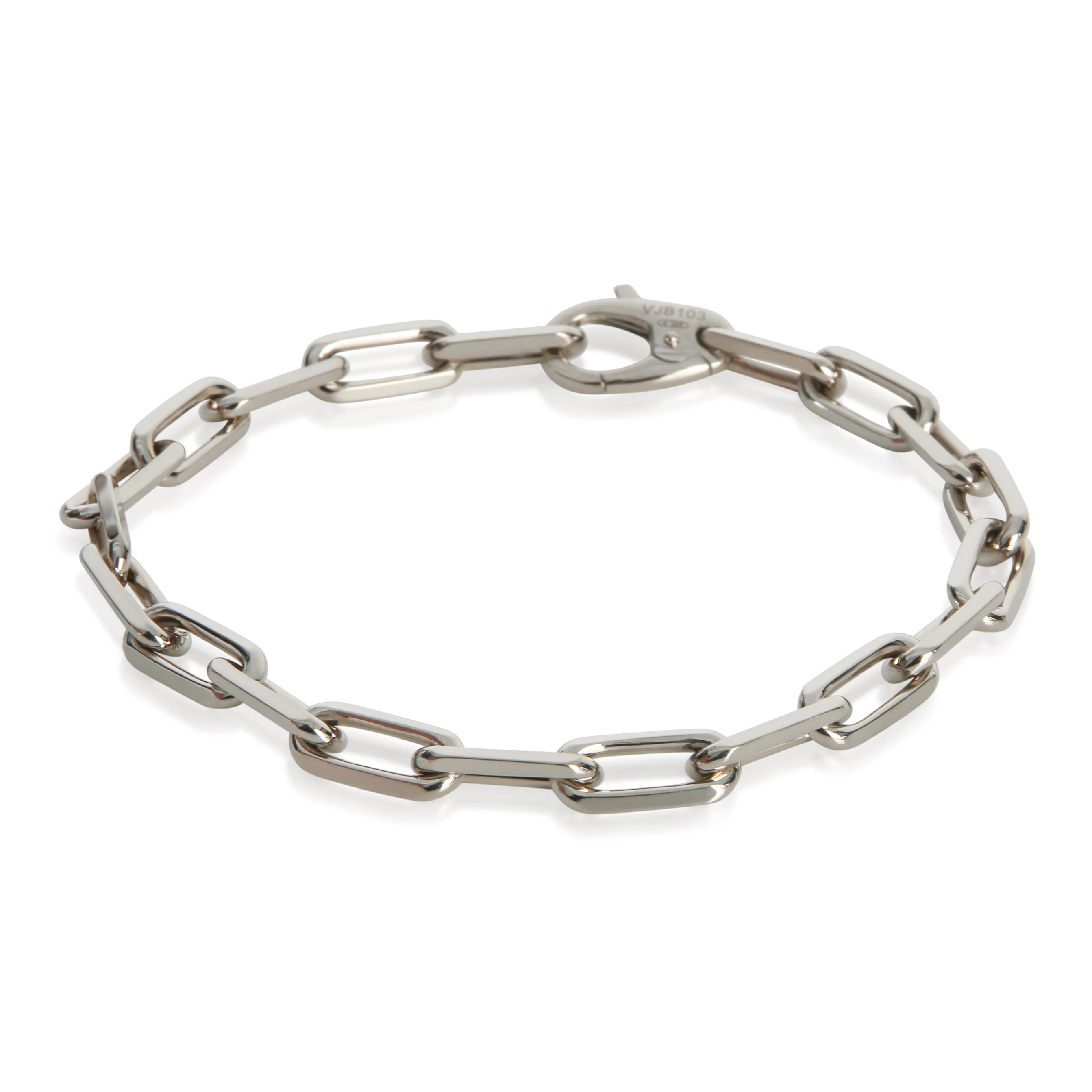 White Gold Medium Model Santos Bracelet