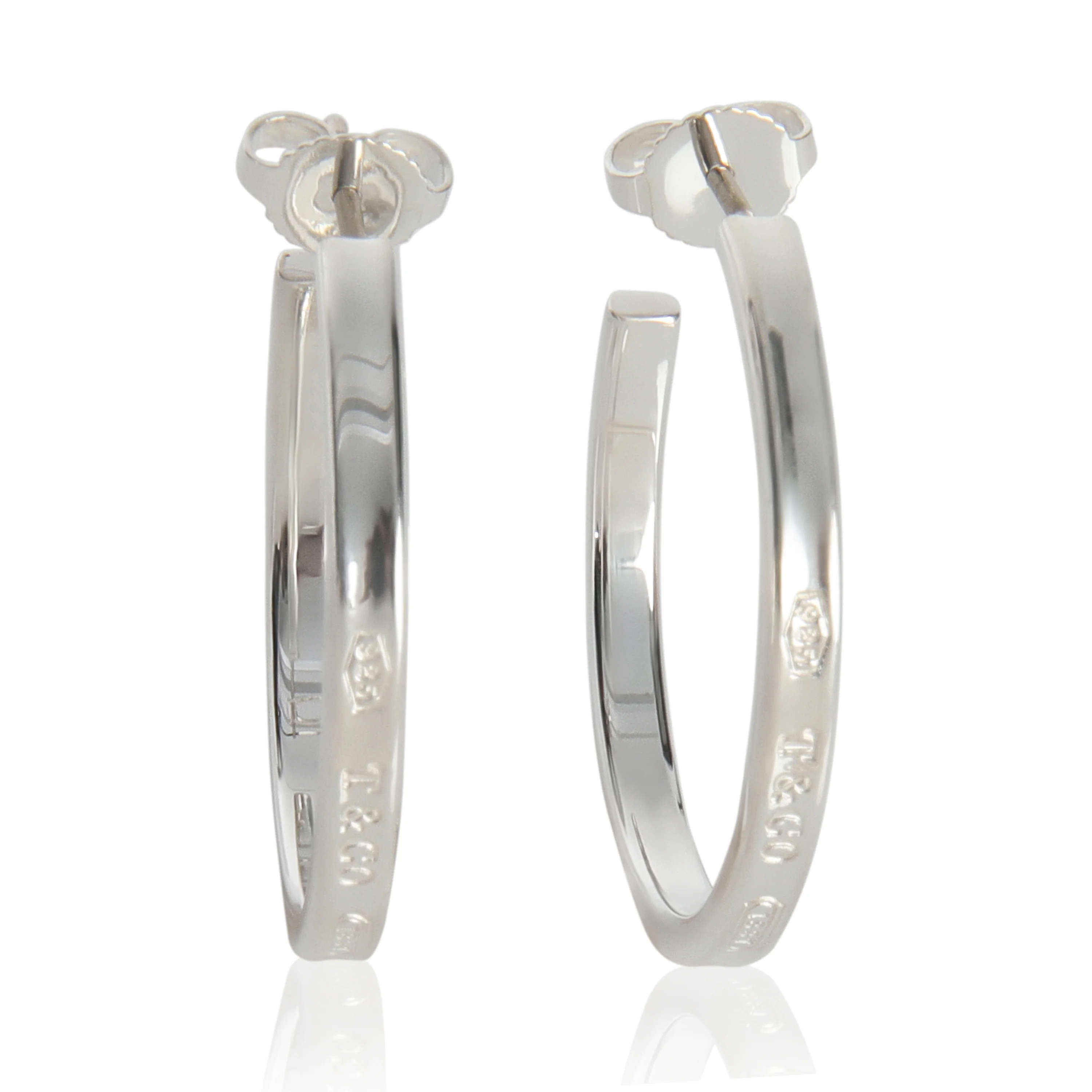 Sterling Silver  1837 Medium Hoop Earrings