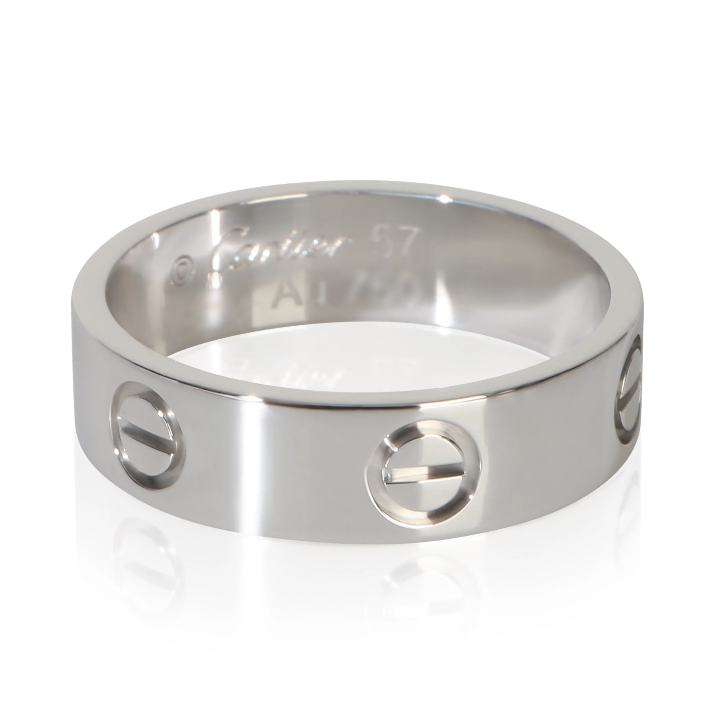 White Gold Love Ring