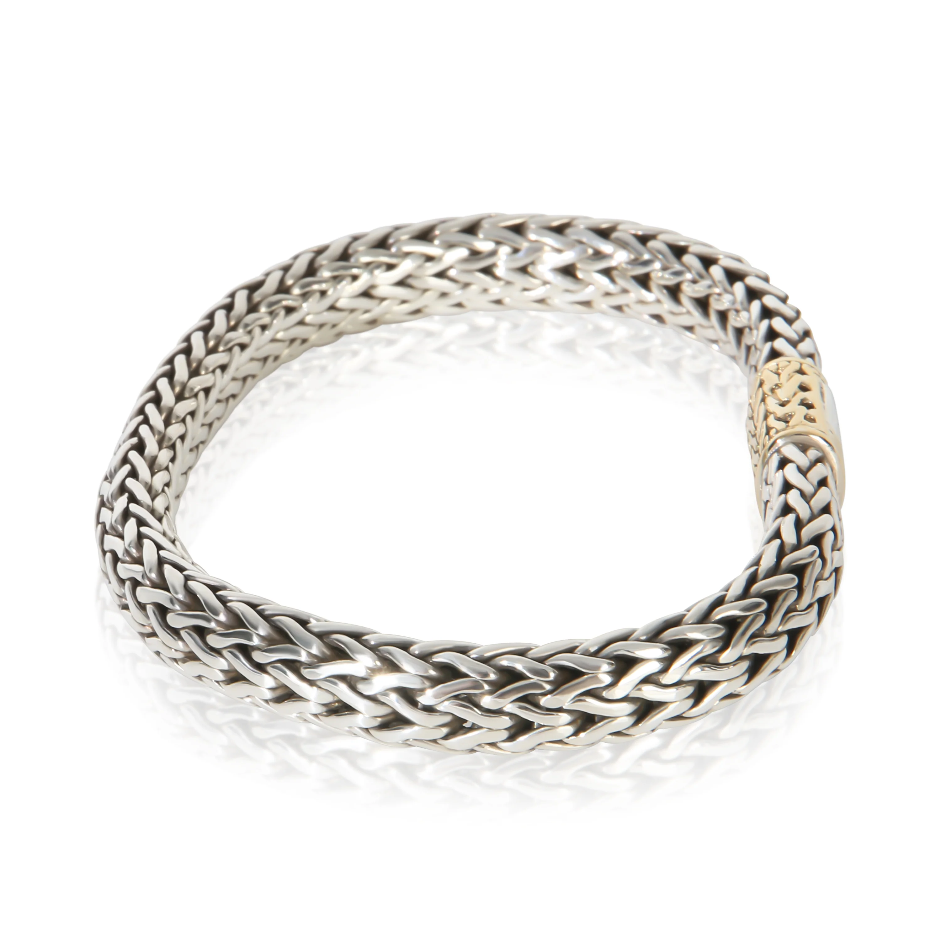 Yellow Gold & Sterling Silver  7.5mm Icon Bracelet - Image 2