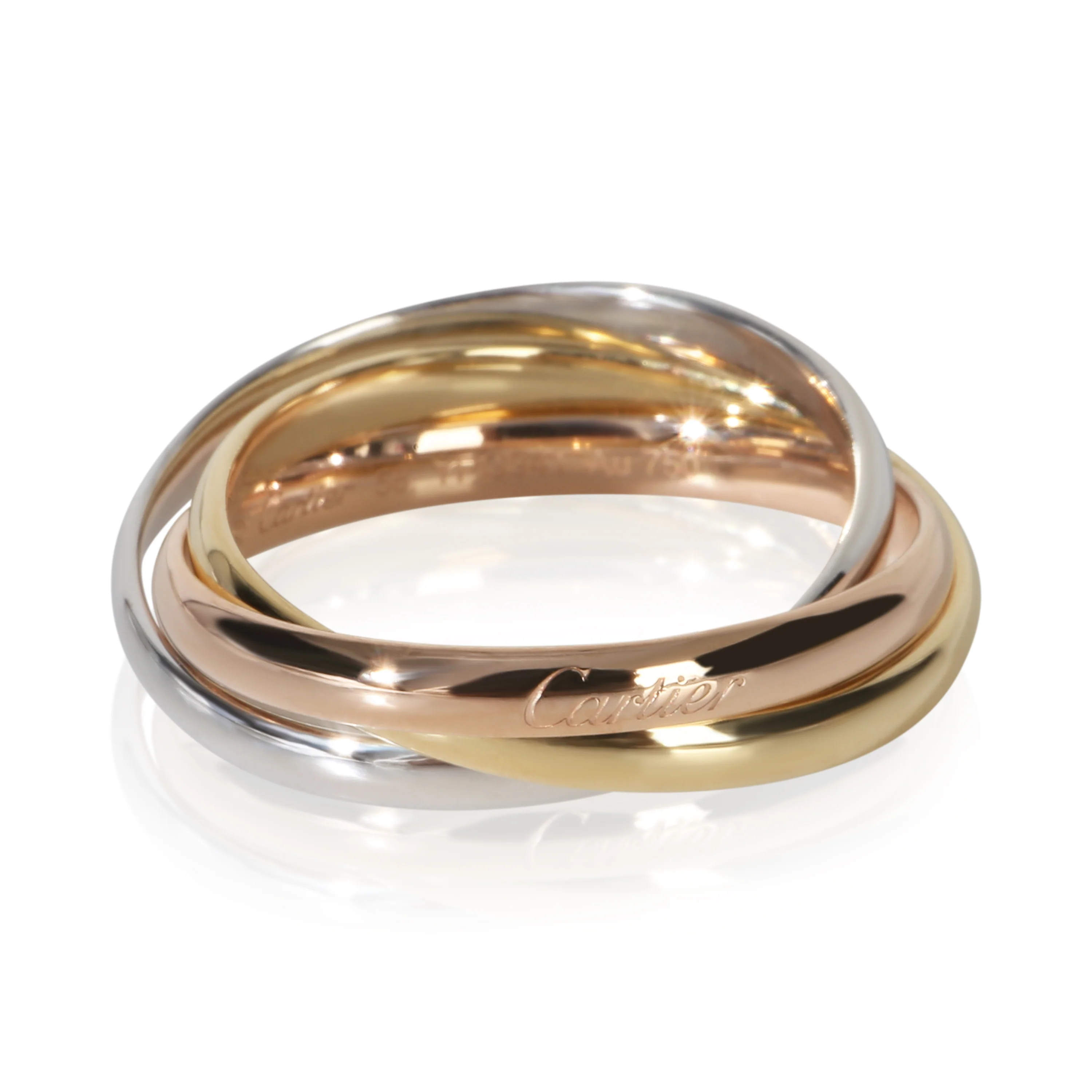 3-Tone Gold  Small Model Trinity Ring