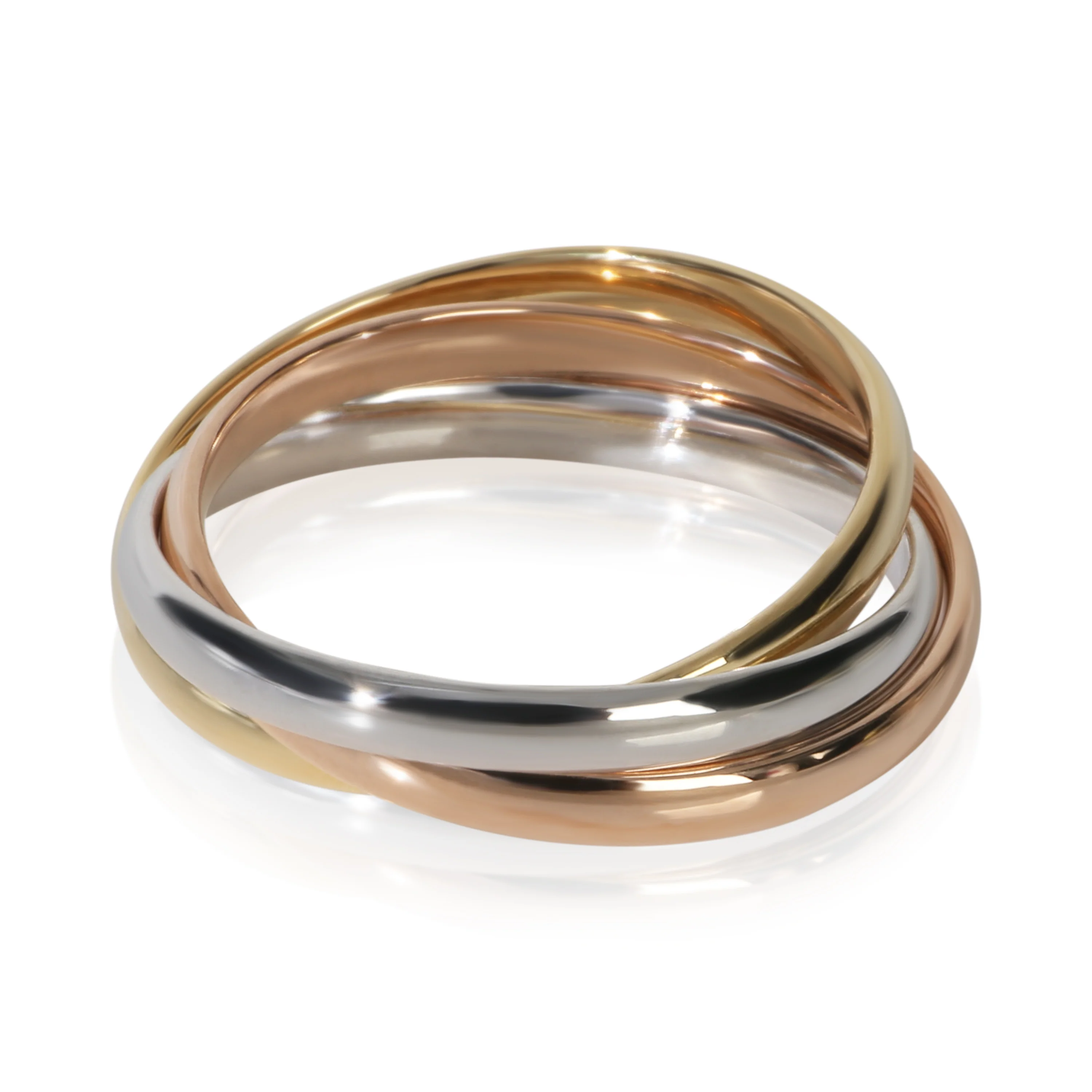 3-Tone Gold  Small Model Trinity Ring - Image 4