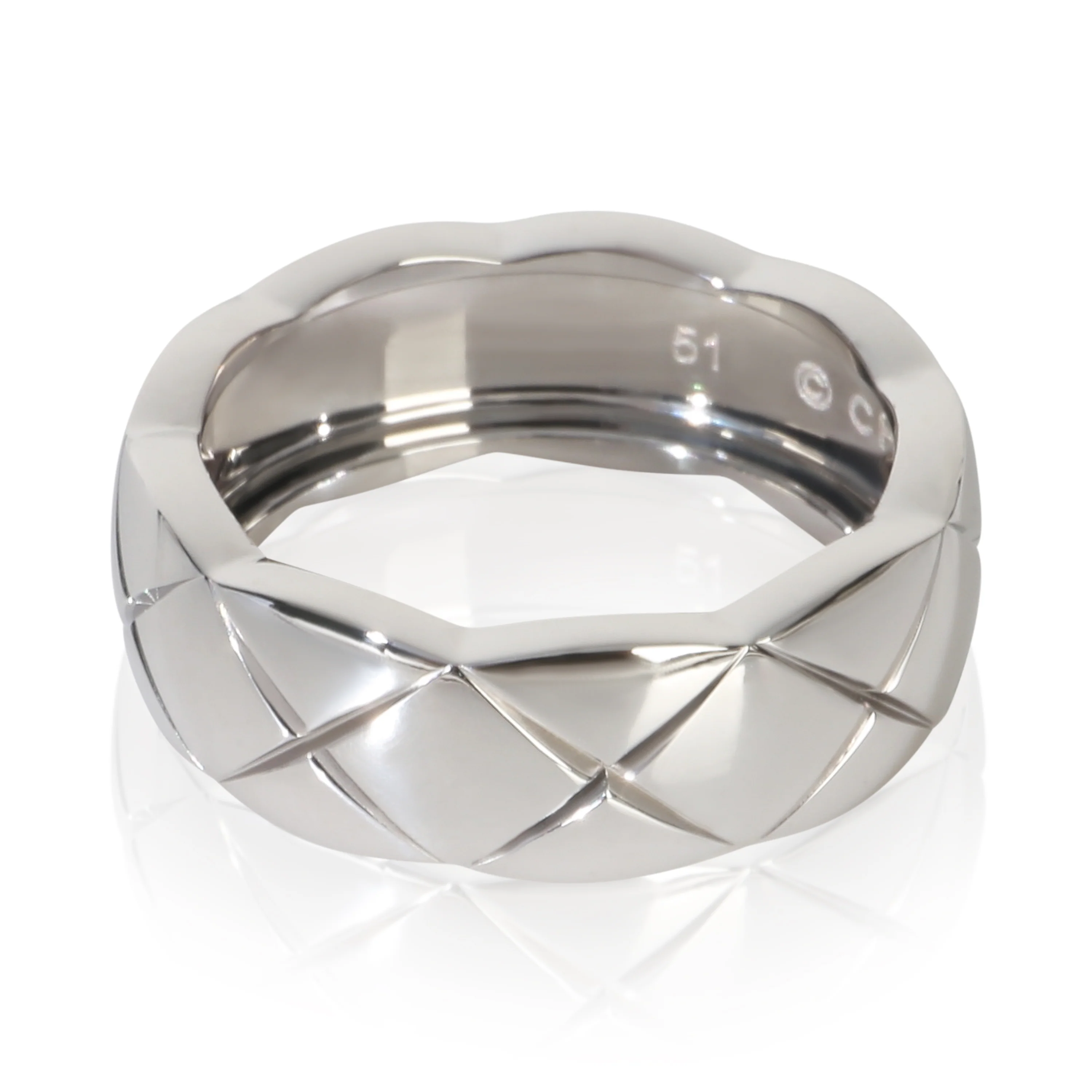 White Gold Small Model Coco Crush Ring - Image 2