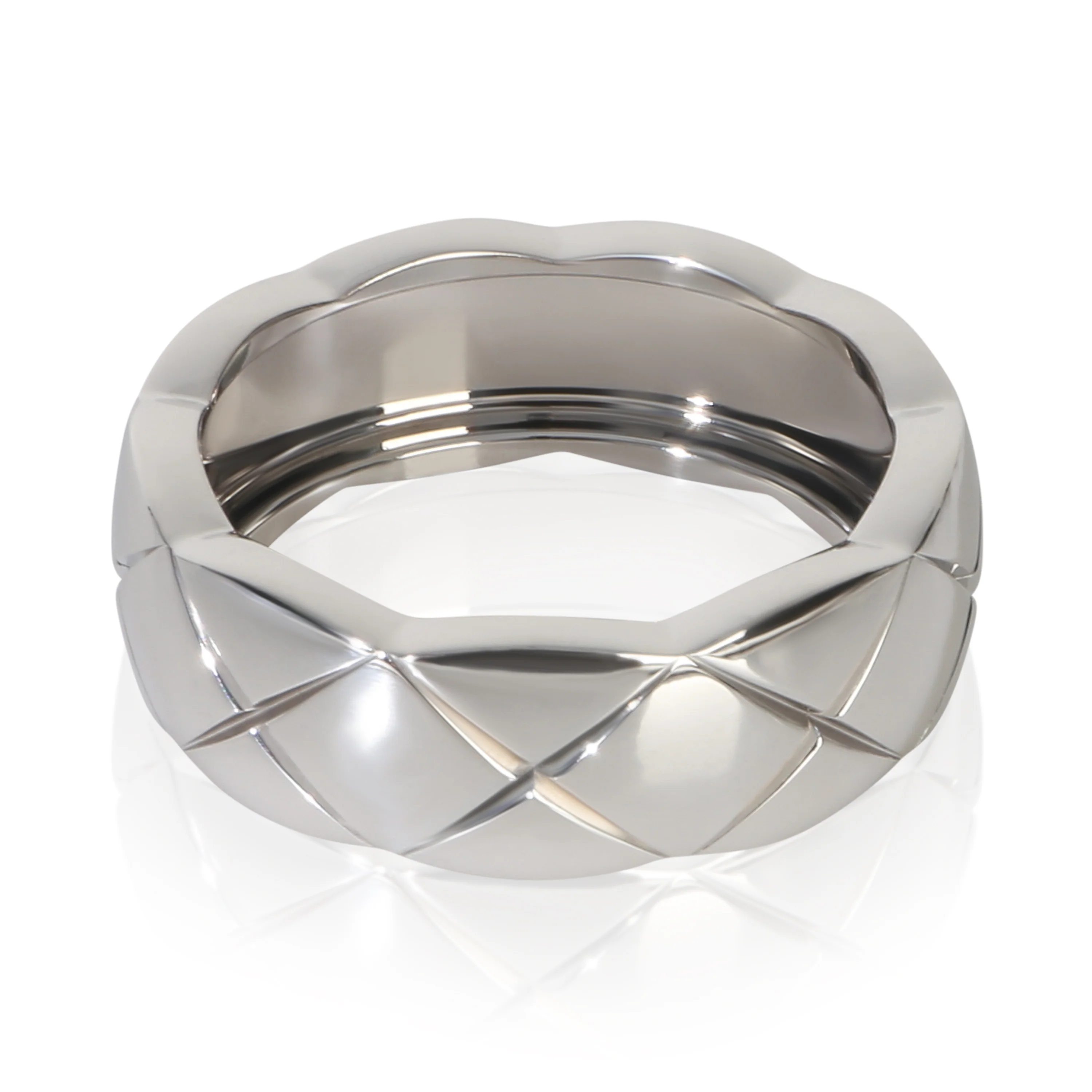 White Gold Small Model Coco Crush Ring - Image 3