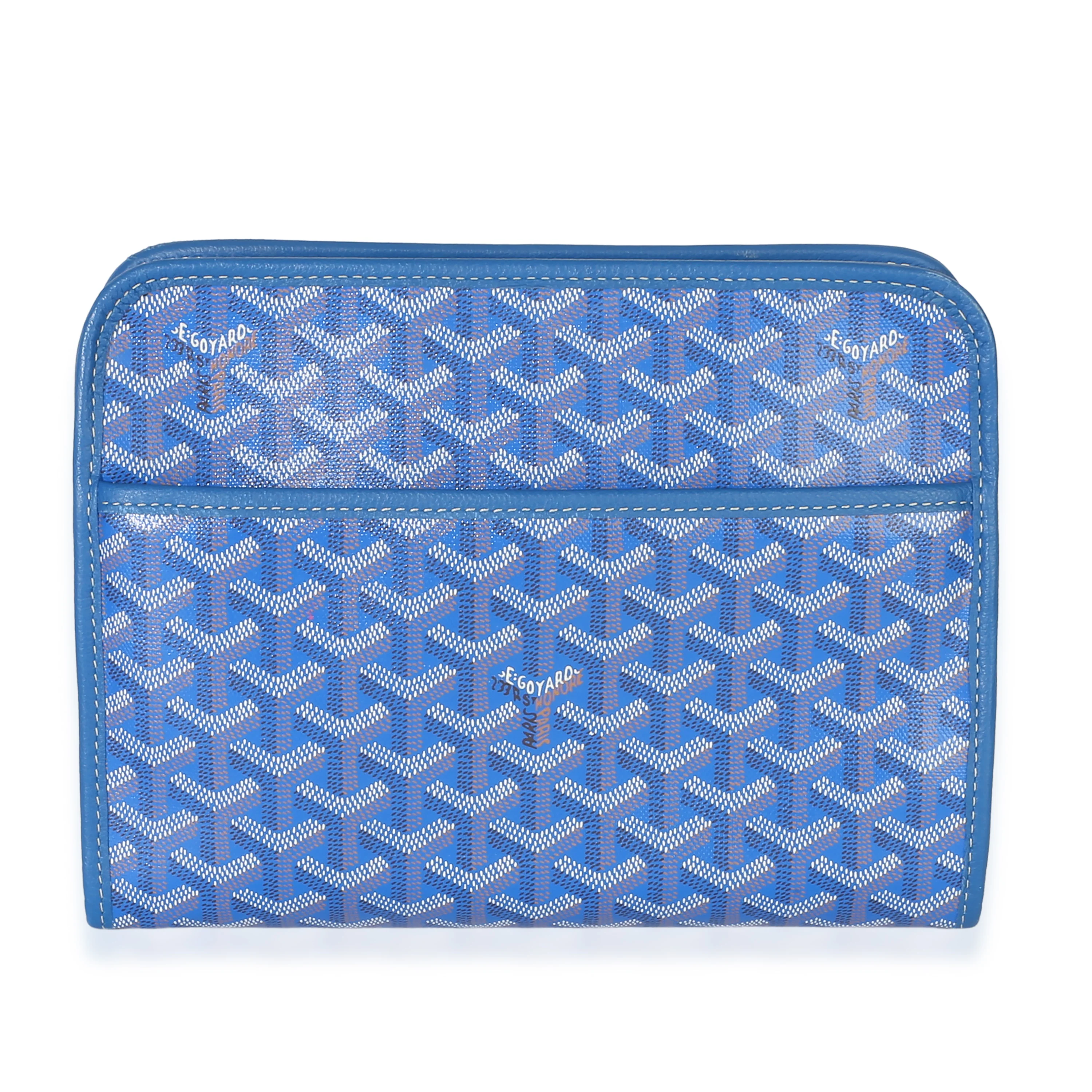 Blue Goyardine Canvas Jouvence Toiletry MM
