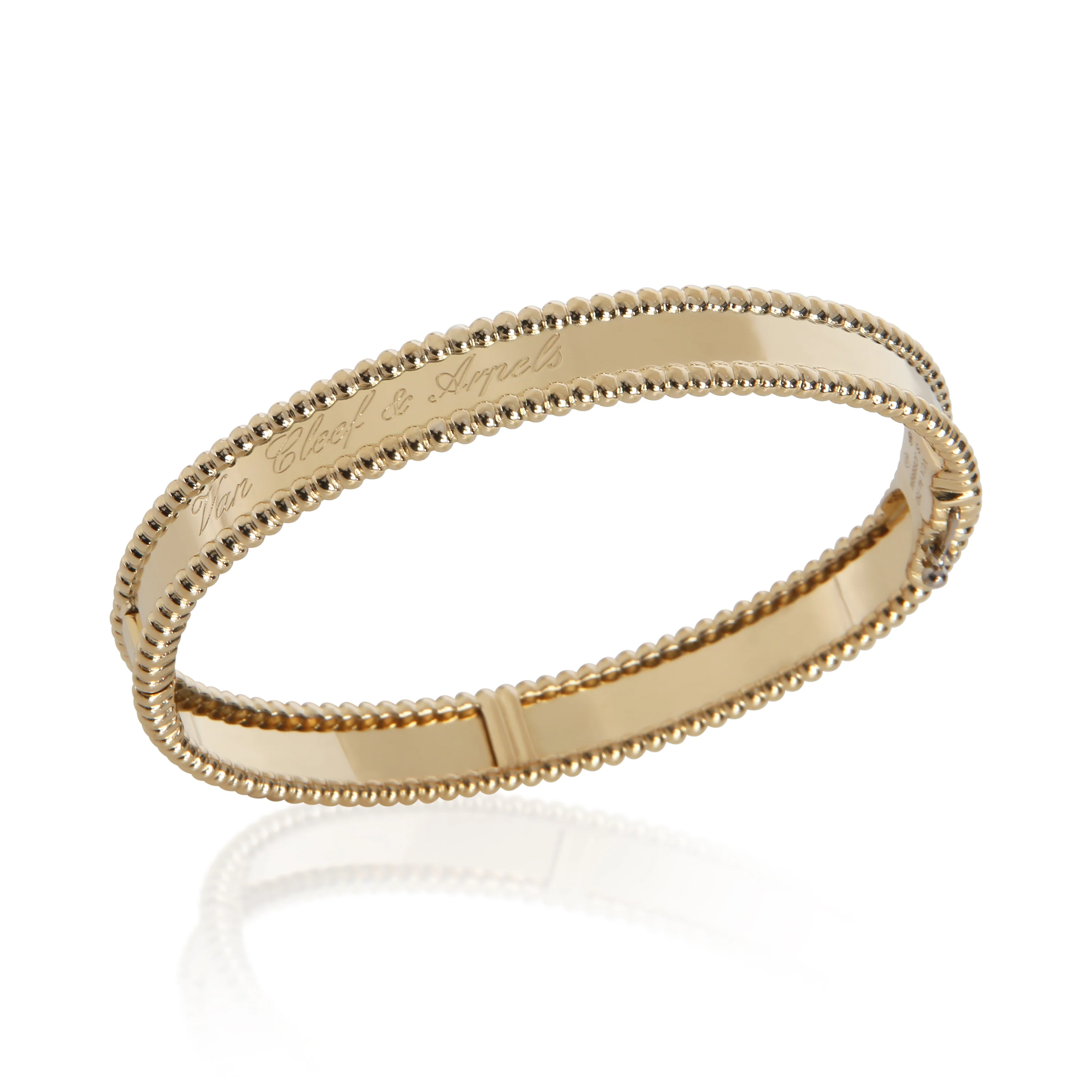 Yellow Gold Perlee Signature Bracelet - Image 4