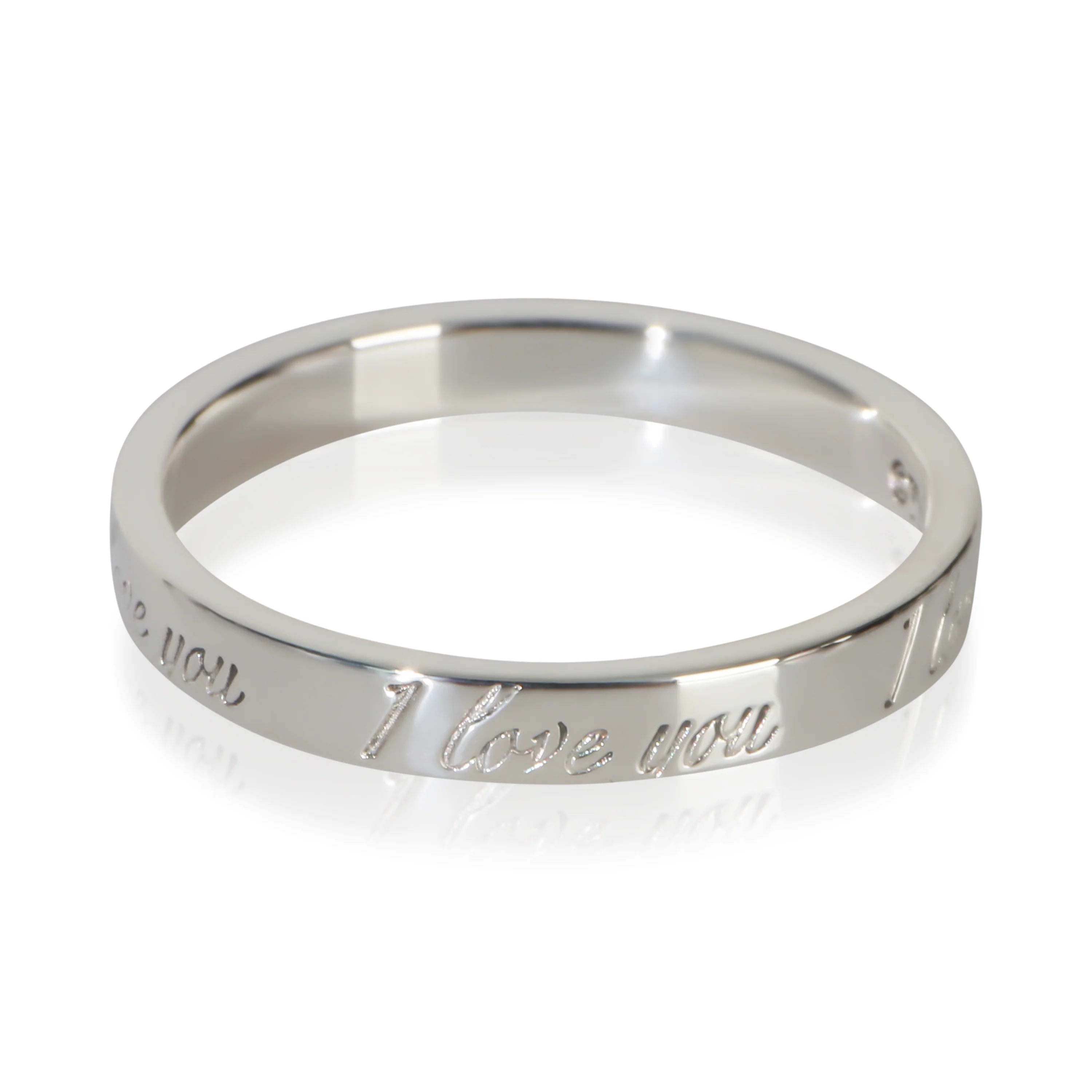 Sterling Silver Notes I Love You Ring